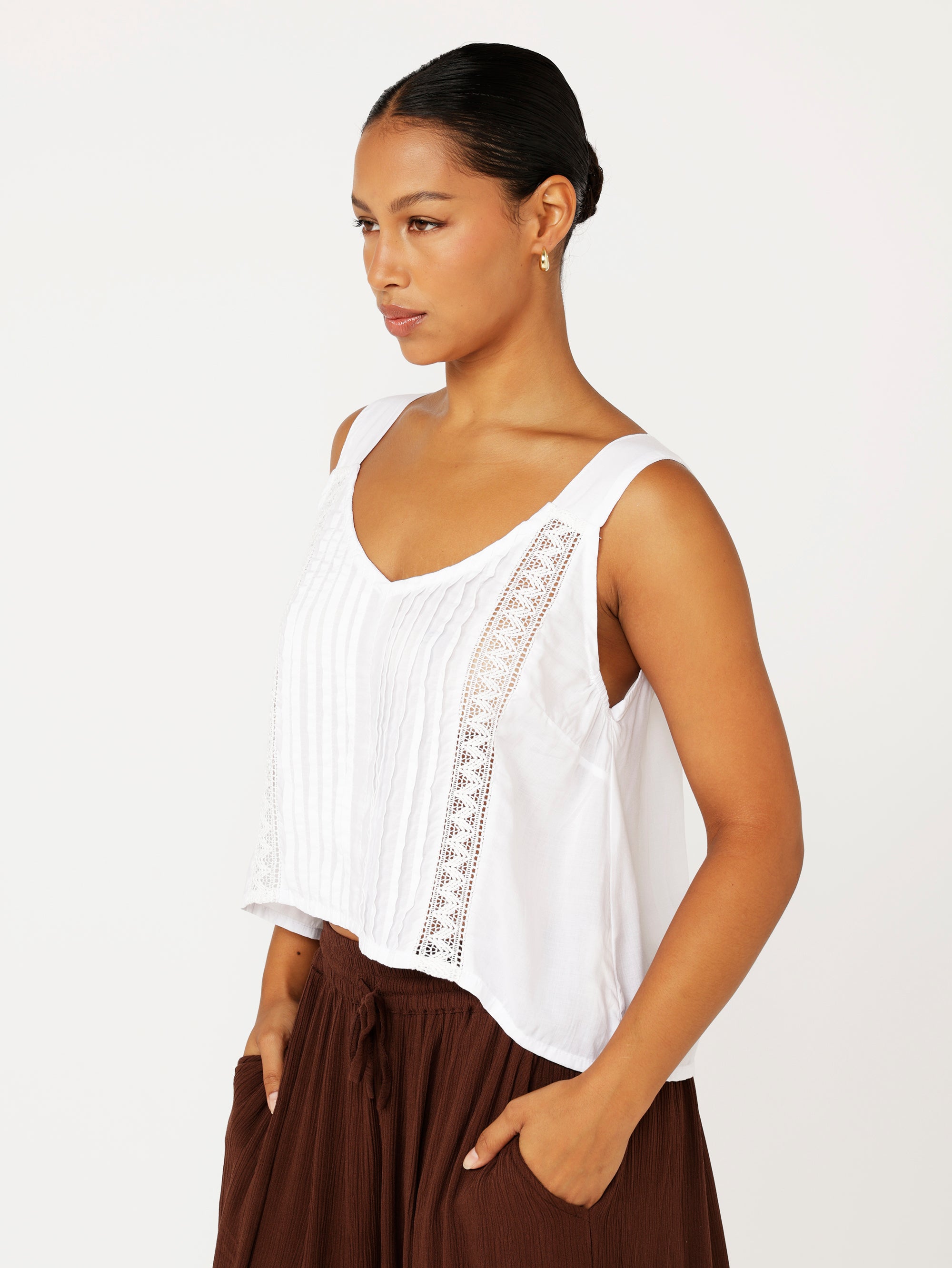 Mykonos Tank | White