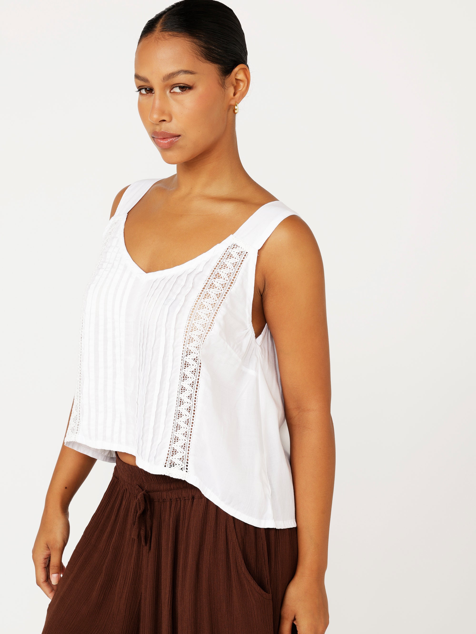 Mykonos Tank | White