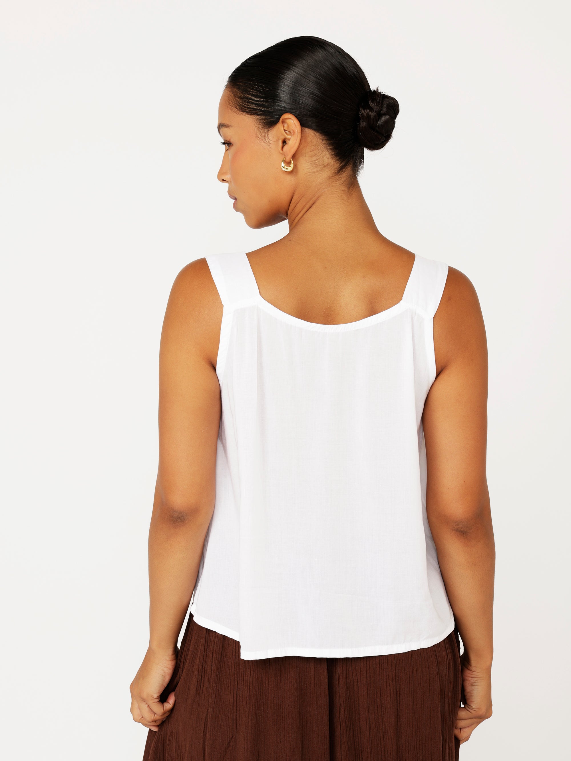 Mykonos Tank | White