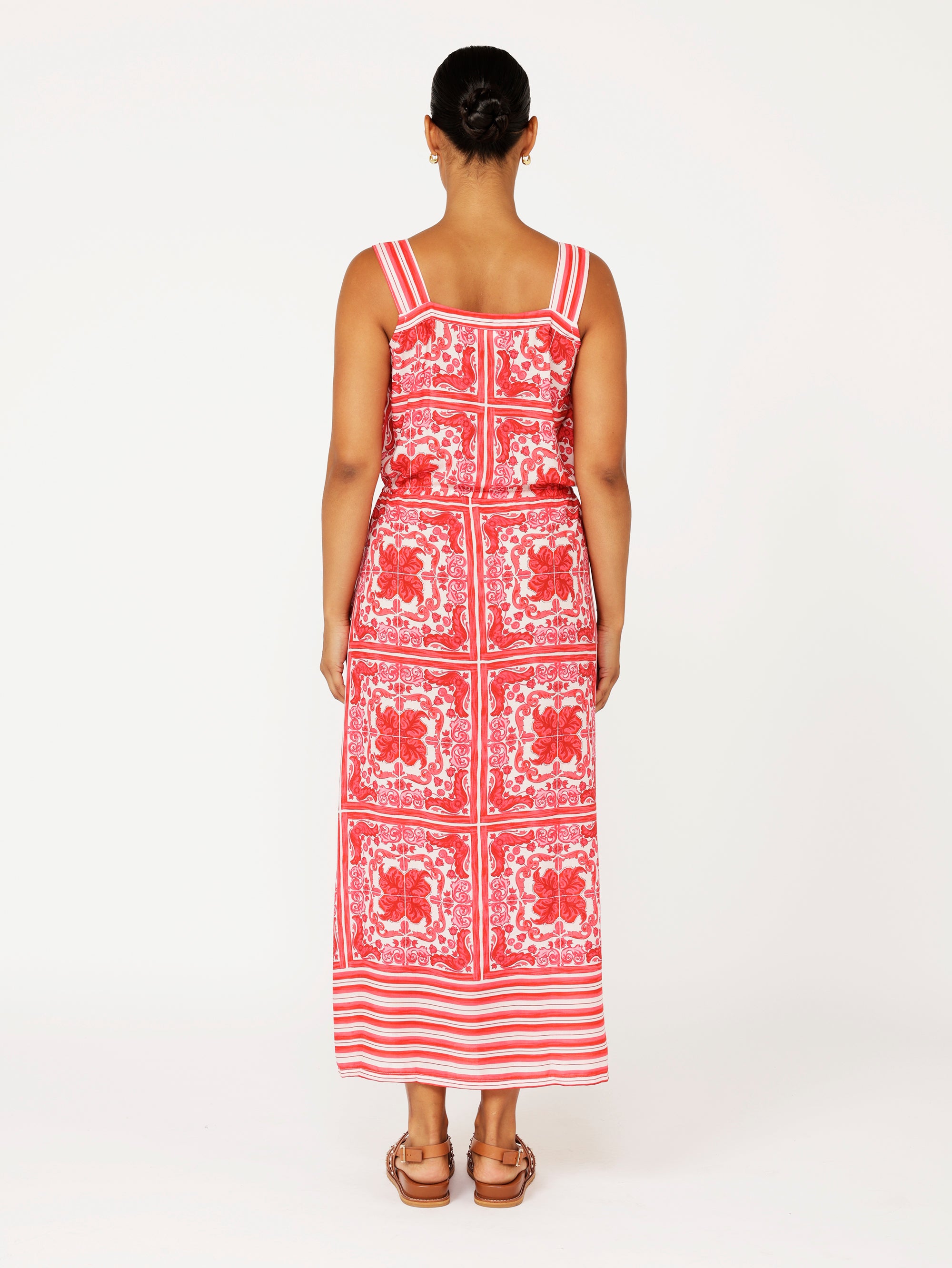 Emma Dress | Hibiscus Heat - Saffron Road