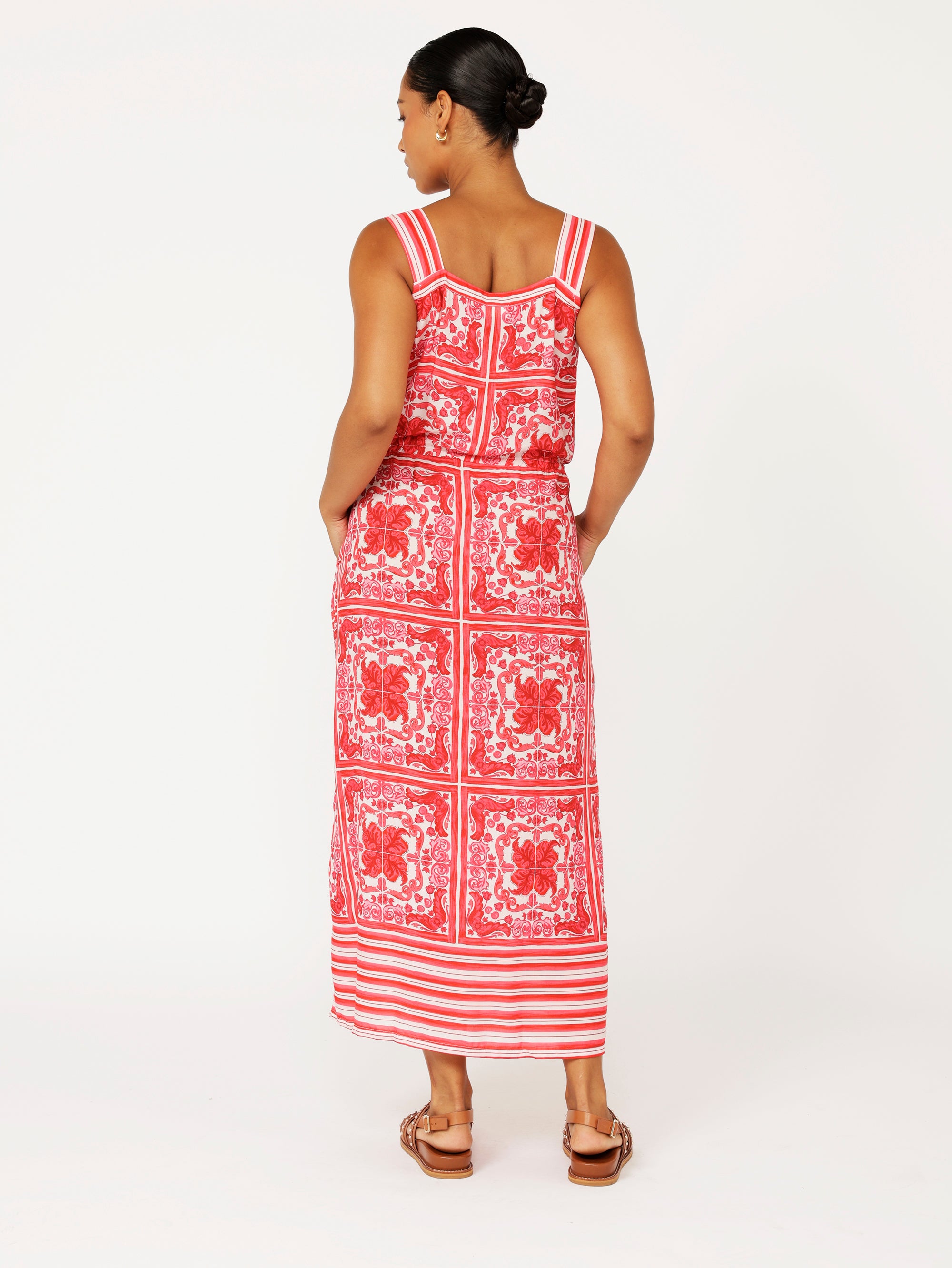 Emma Dress | Hibiscus Heat - Saffron Road