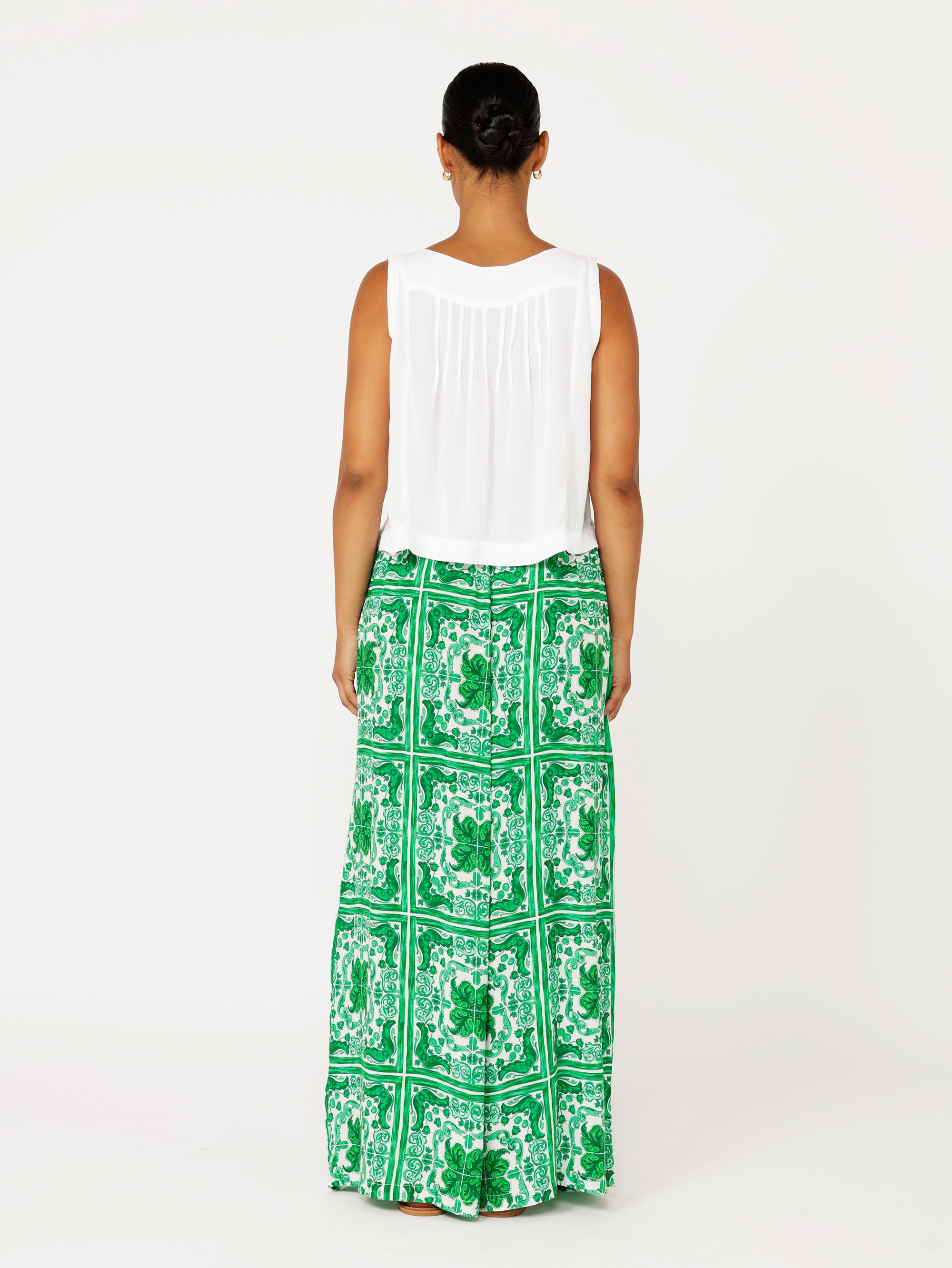 Palazzo Pant | Emerald - Saffron Road