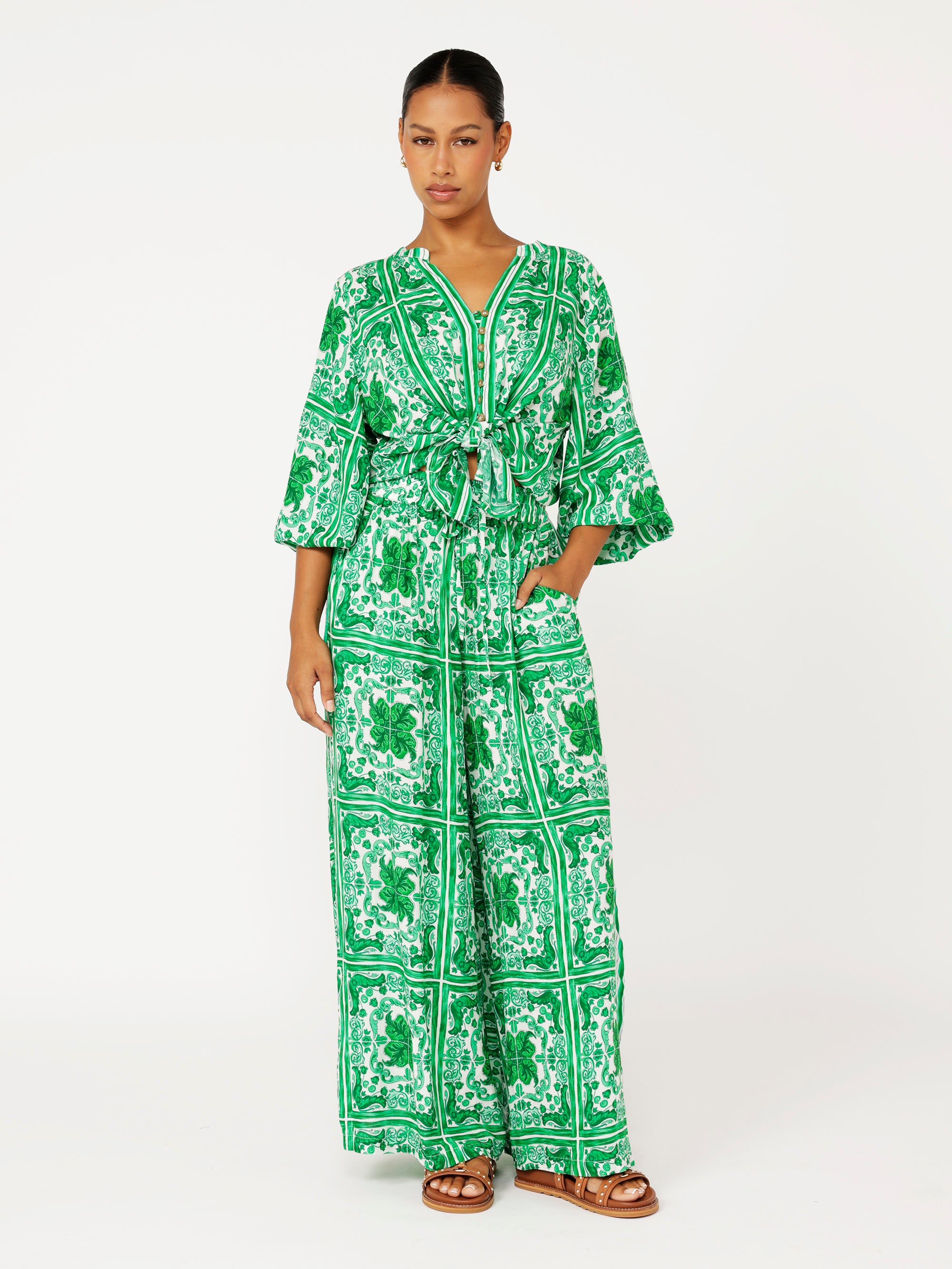 Amber Blouse | Emerald - Saffron Road