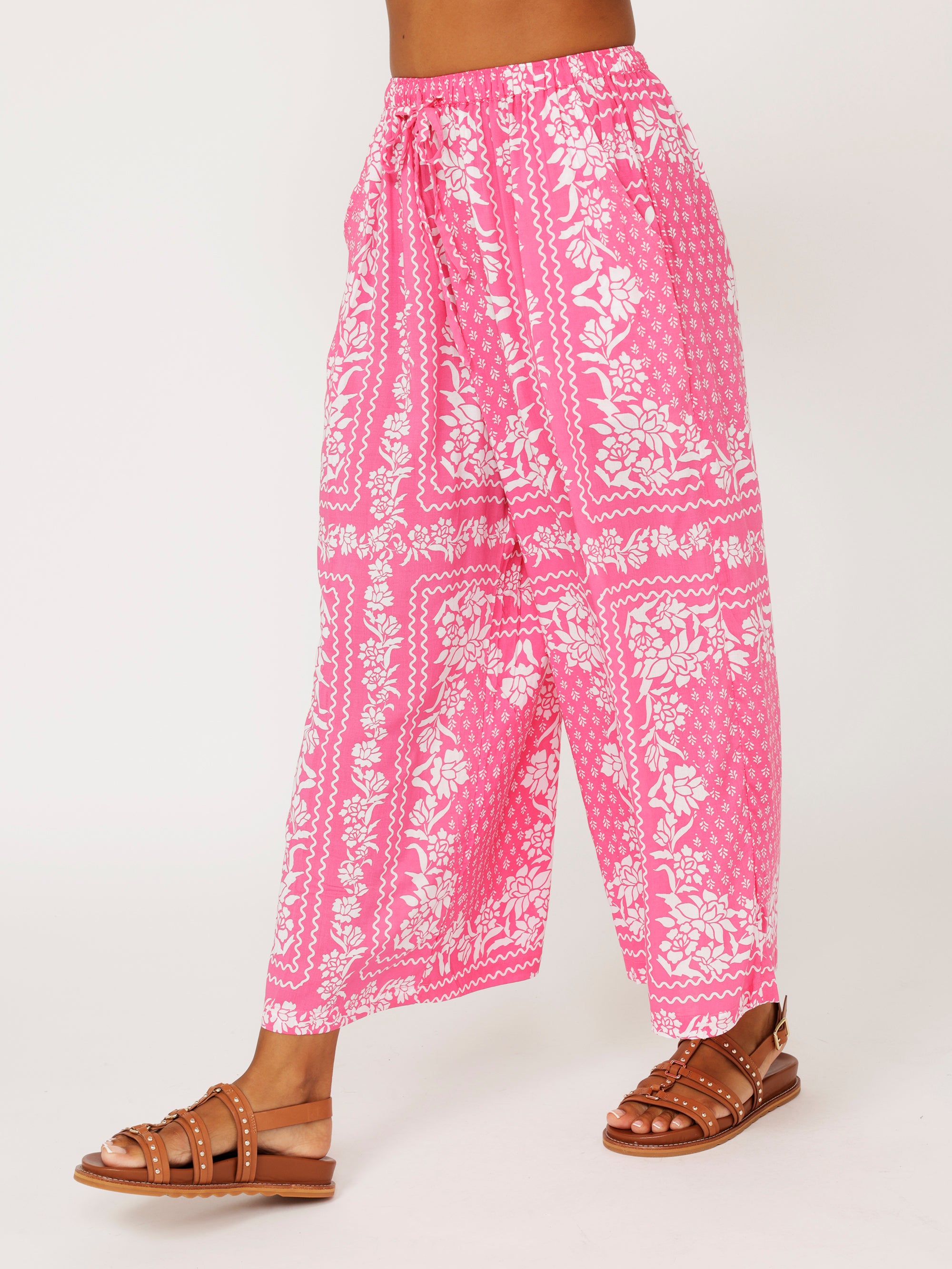Island Pant | Pink Paradise - Saffron Road