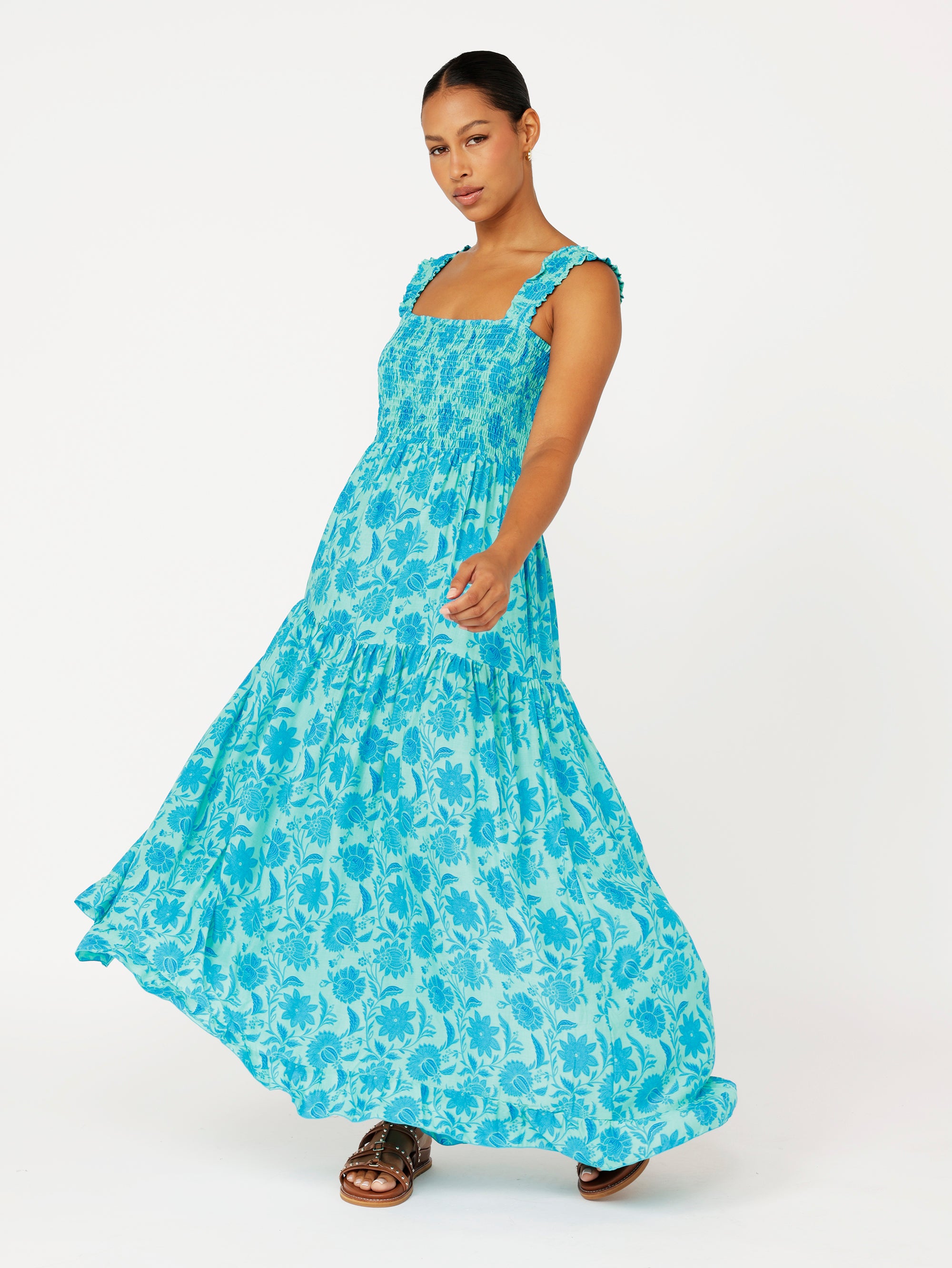 Malibu Dress | Marine Mosaic - Saffron Road