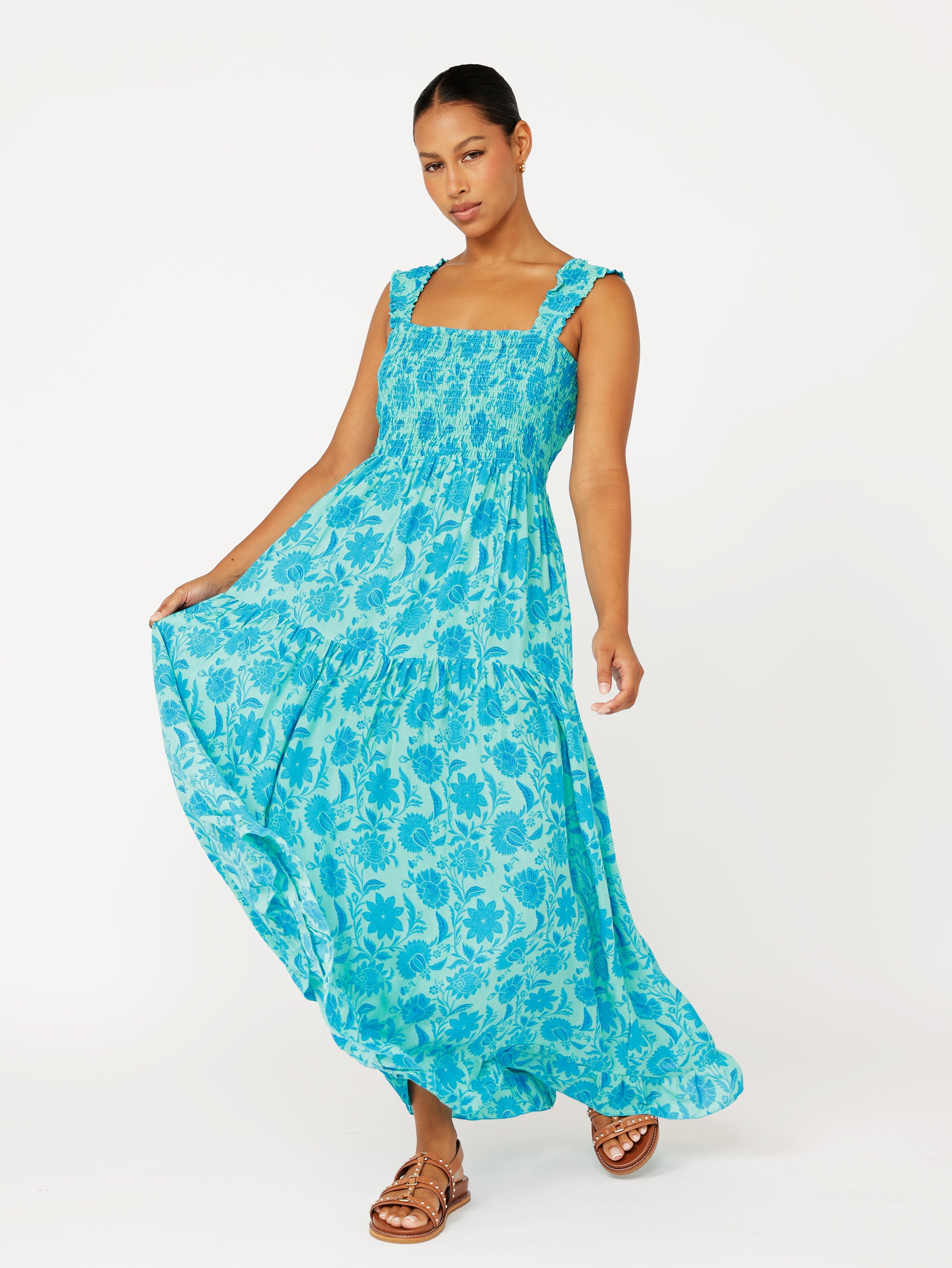 Malibu Dress | Marine Mosaic - Saffron Road