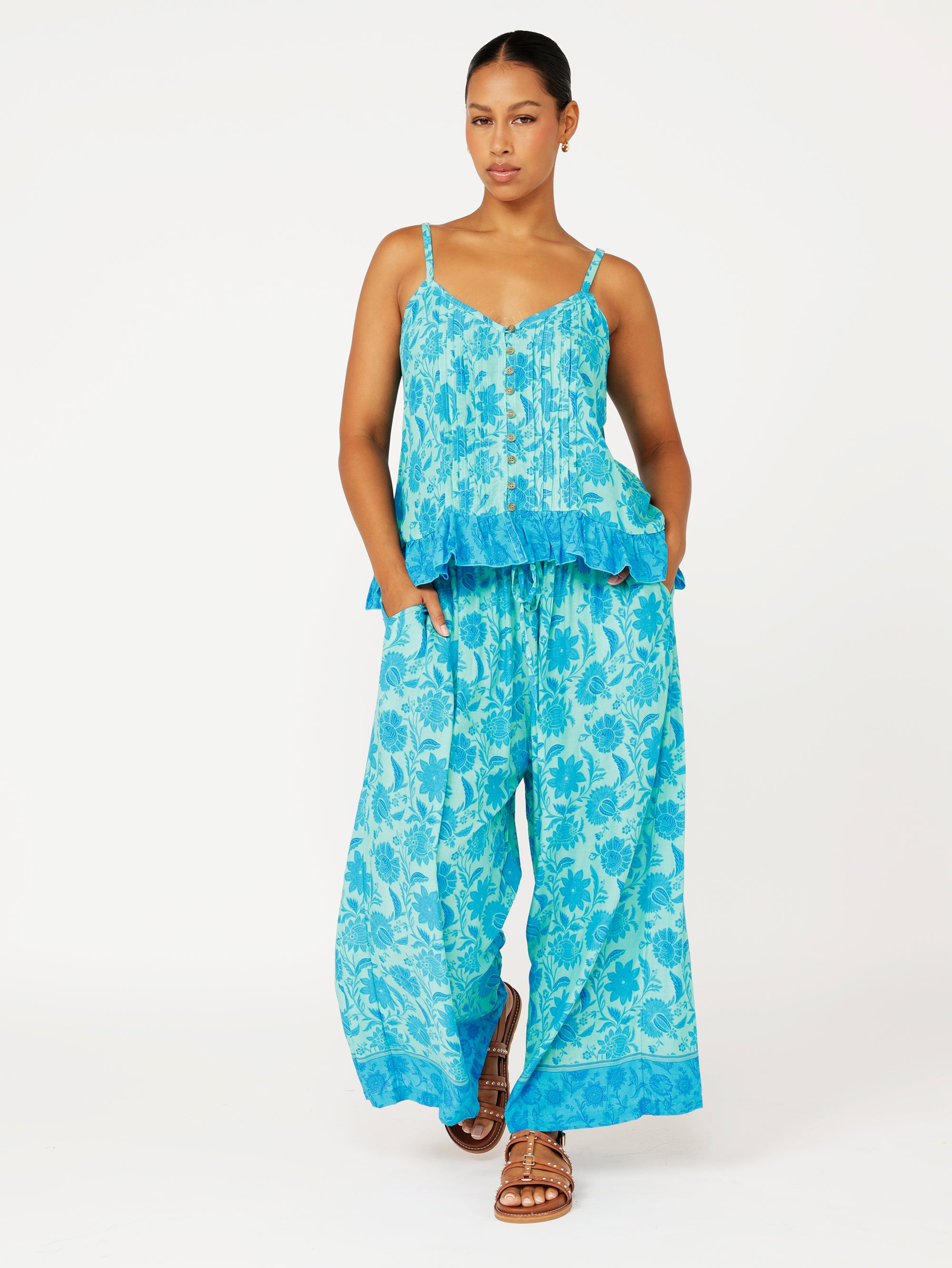 Island Pant | Marine Mosaic - Saffron Road