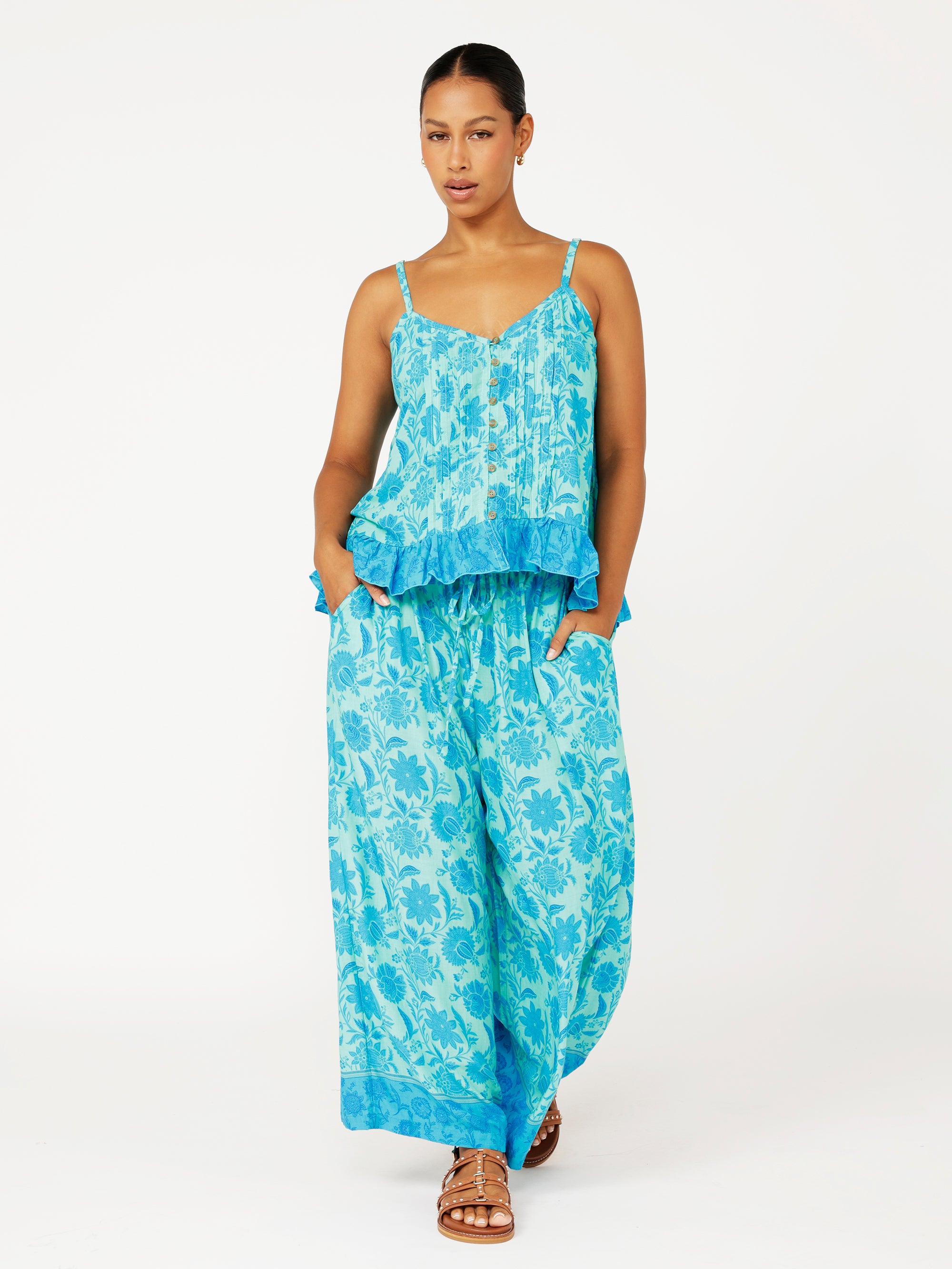 Island Pant | Marine Mosaic - Saffron Road