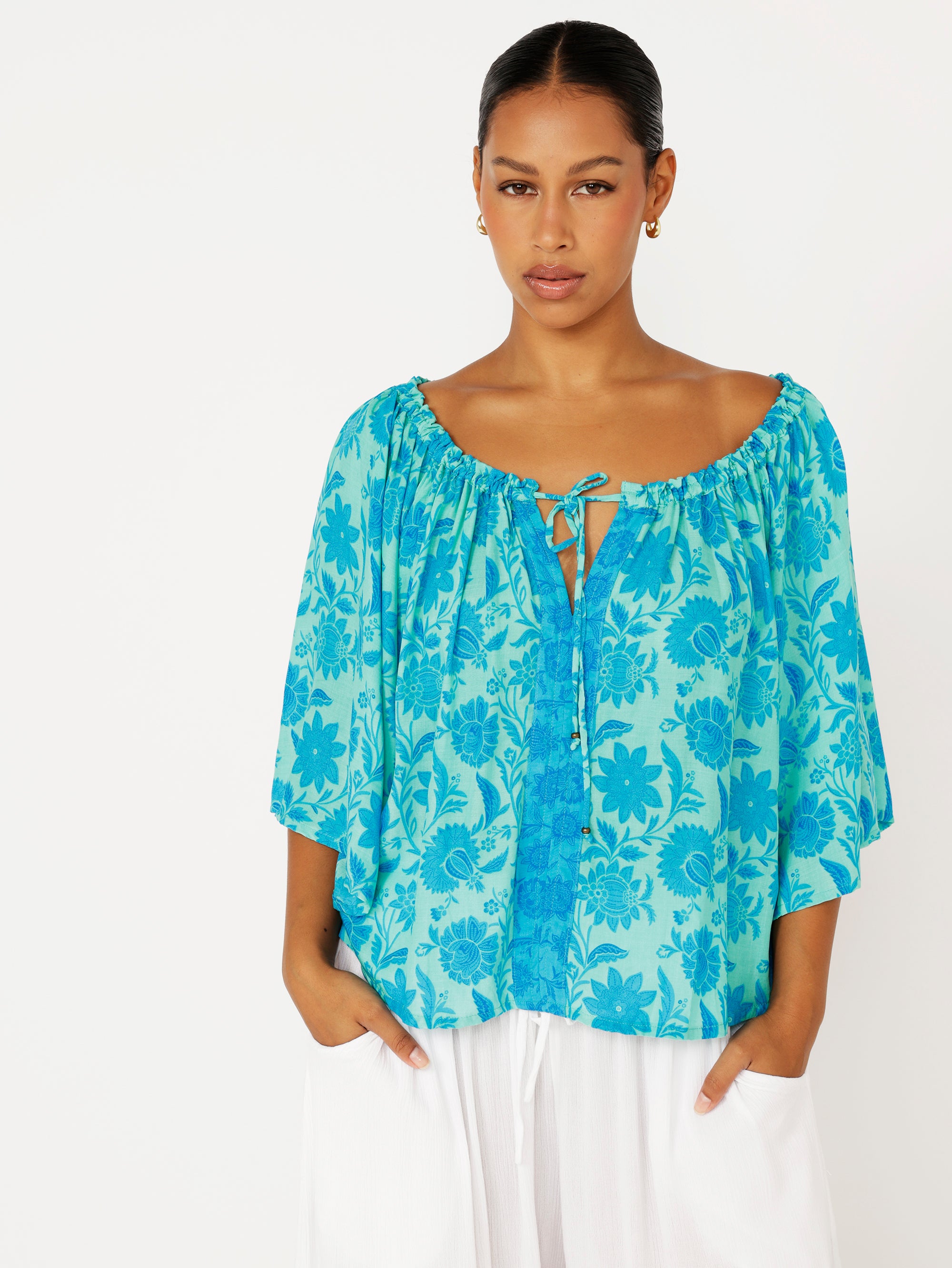 Festival Dreaming Top | Marine Mosaic - Saffron Road