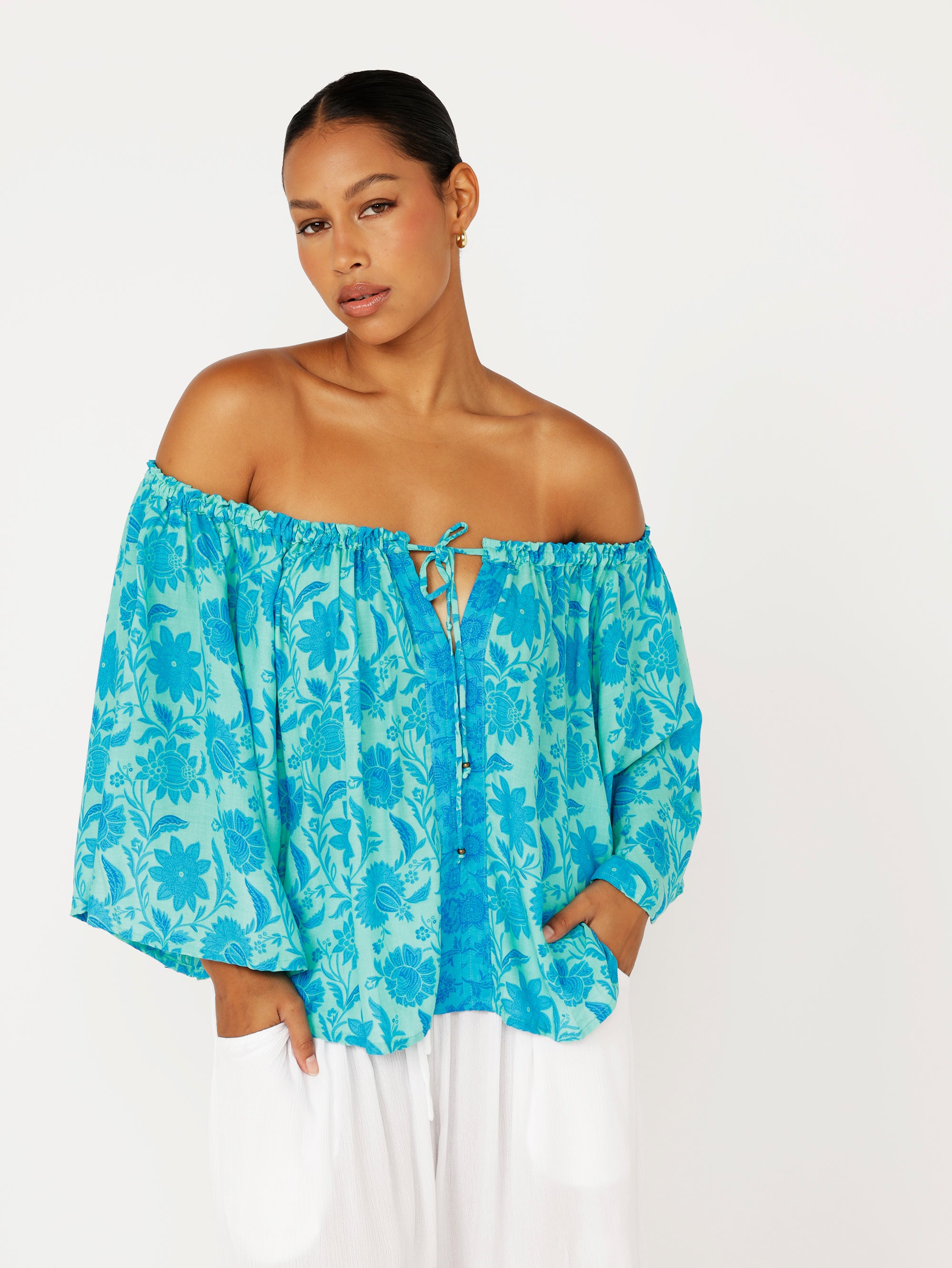Festival Dreaming Top | Marine Mosaic - Saffron Road