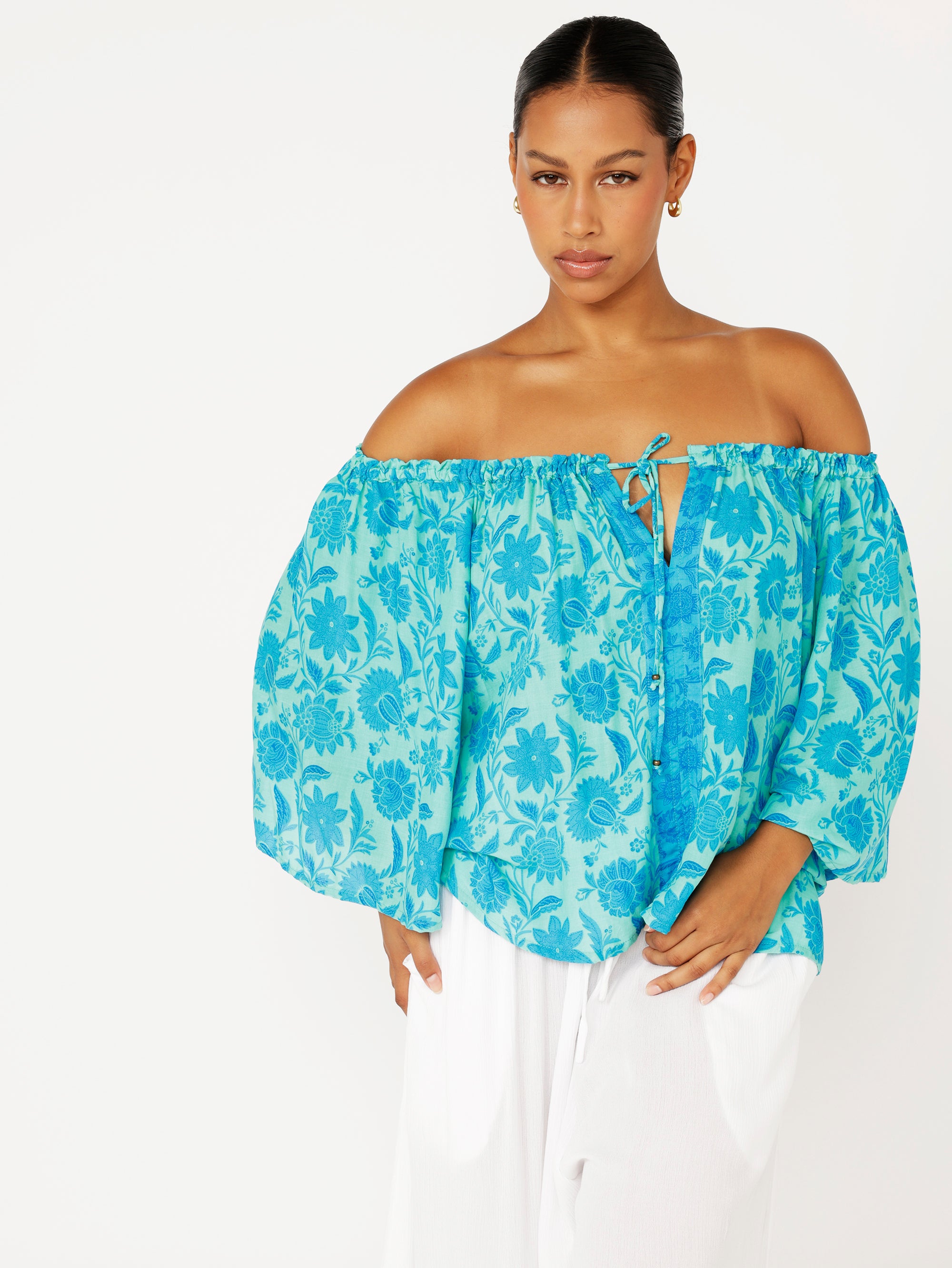 Festival Dreaming Top | Marine Mosaic - Saffron Road