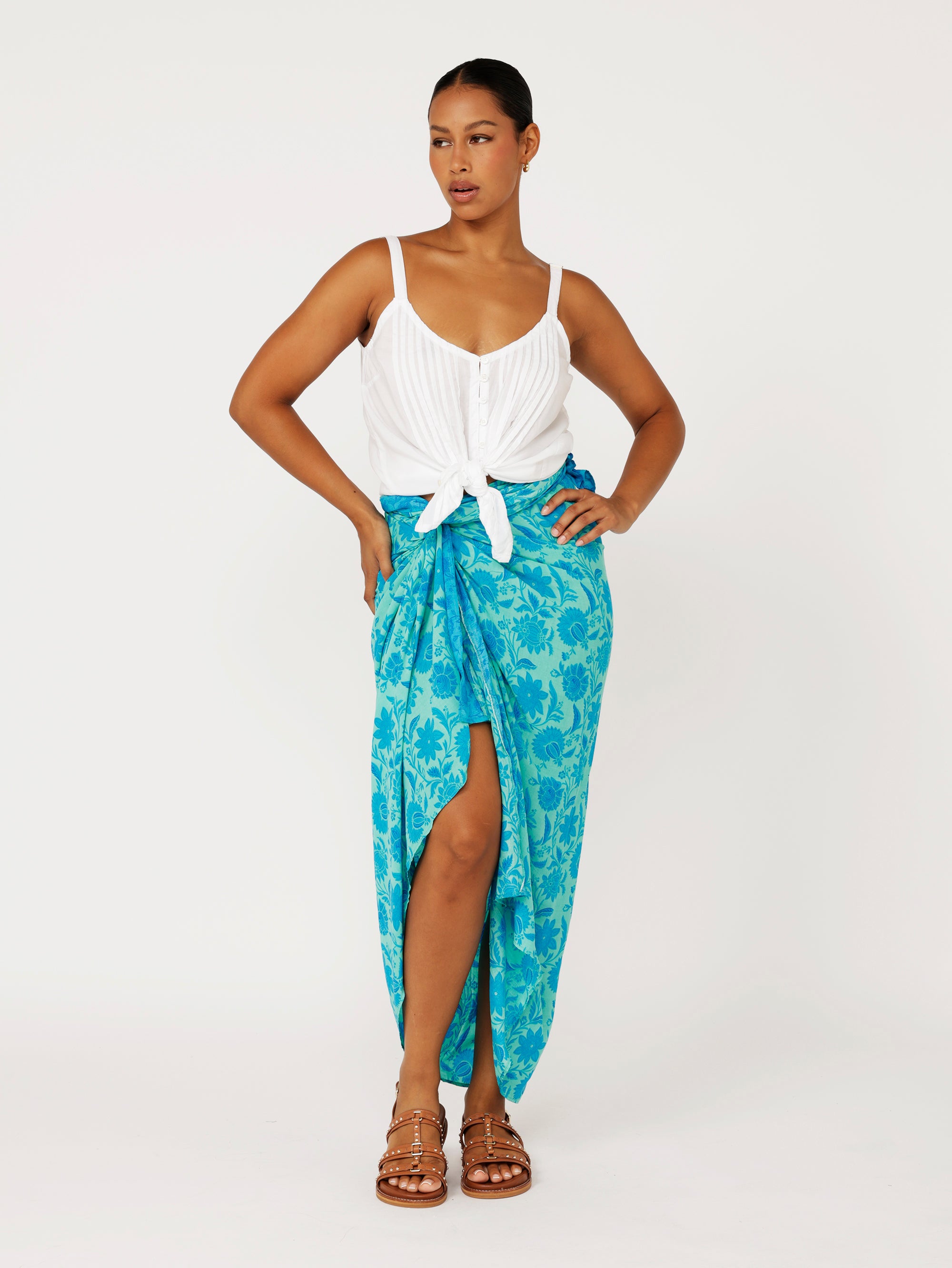 Travel Wrap | Marine Mosaic - Saffron Road