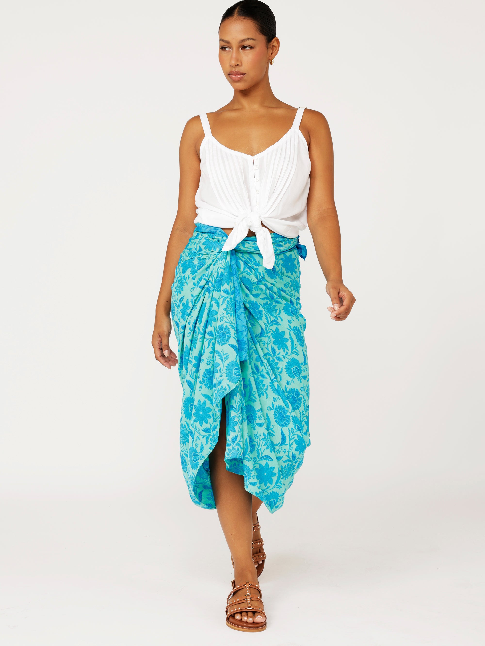 Travel Wrap | Marine Mosaic - Saffron Road