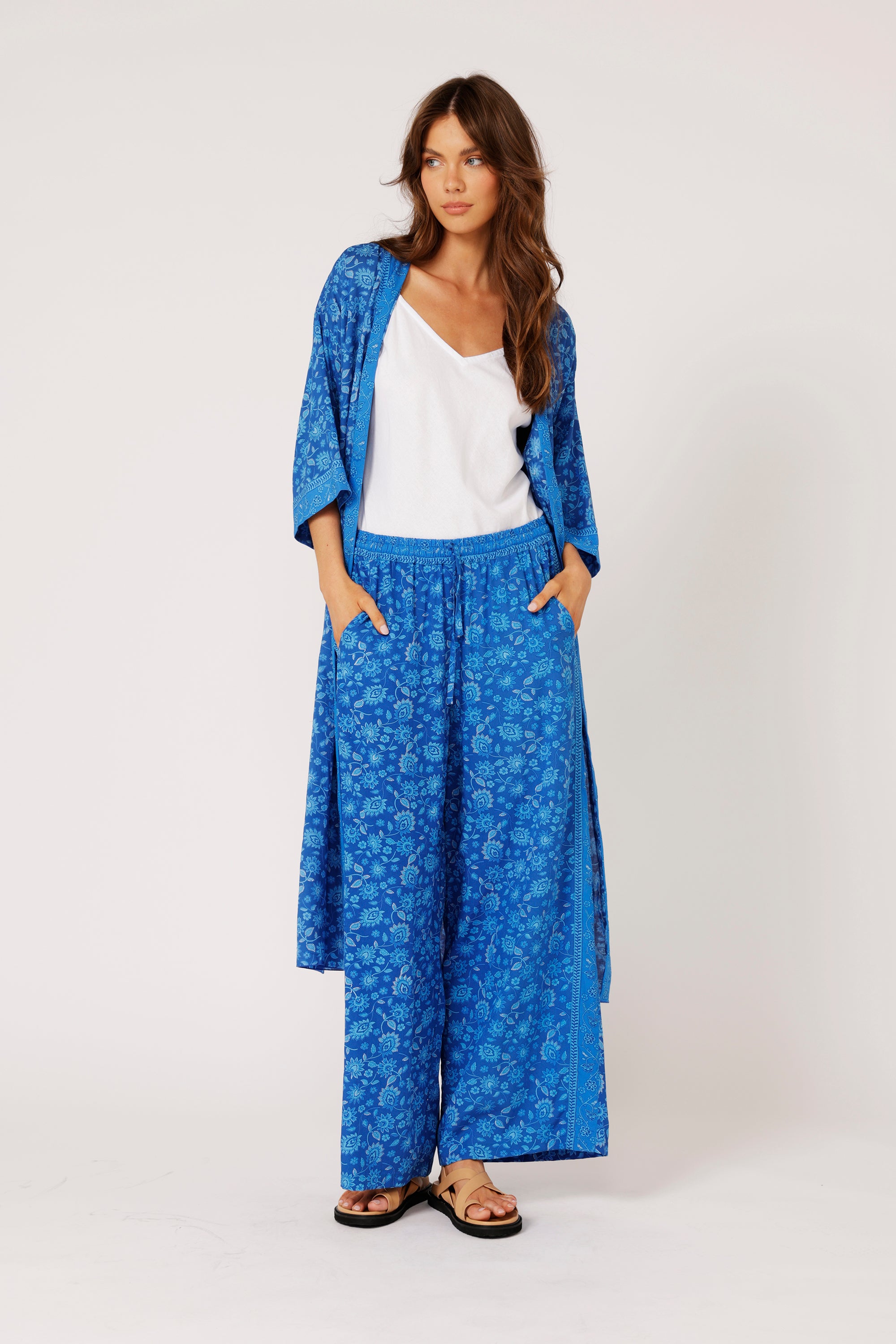 Kimono MIDI | Blue Hawaii - Saffron Road