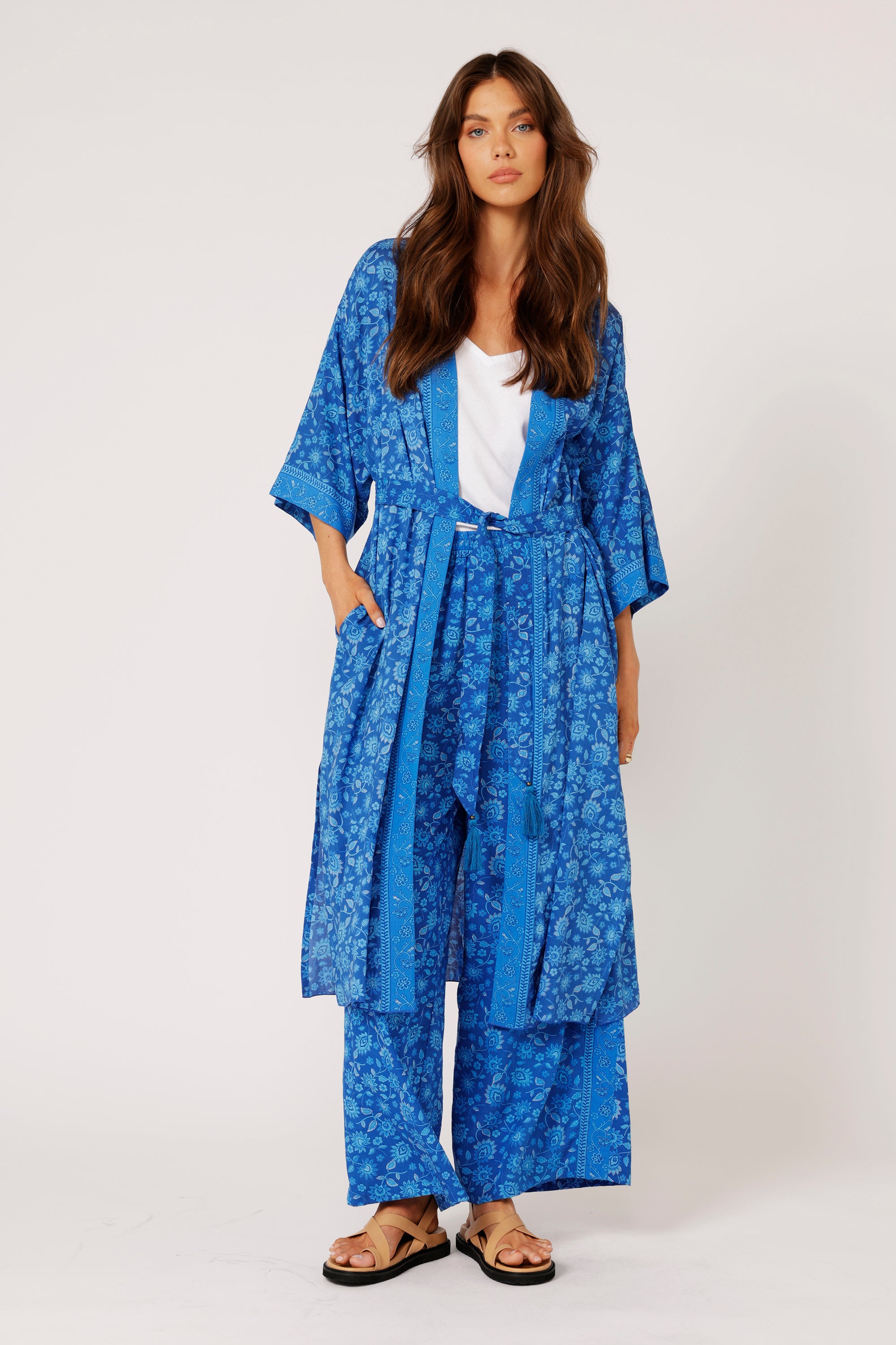 Kimono MIDI | Blue Hawaii - Saffron Road