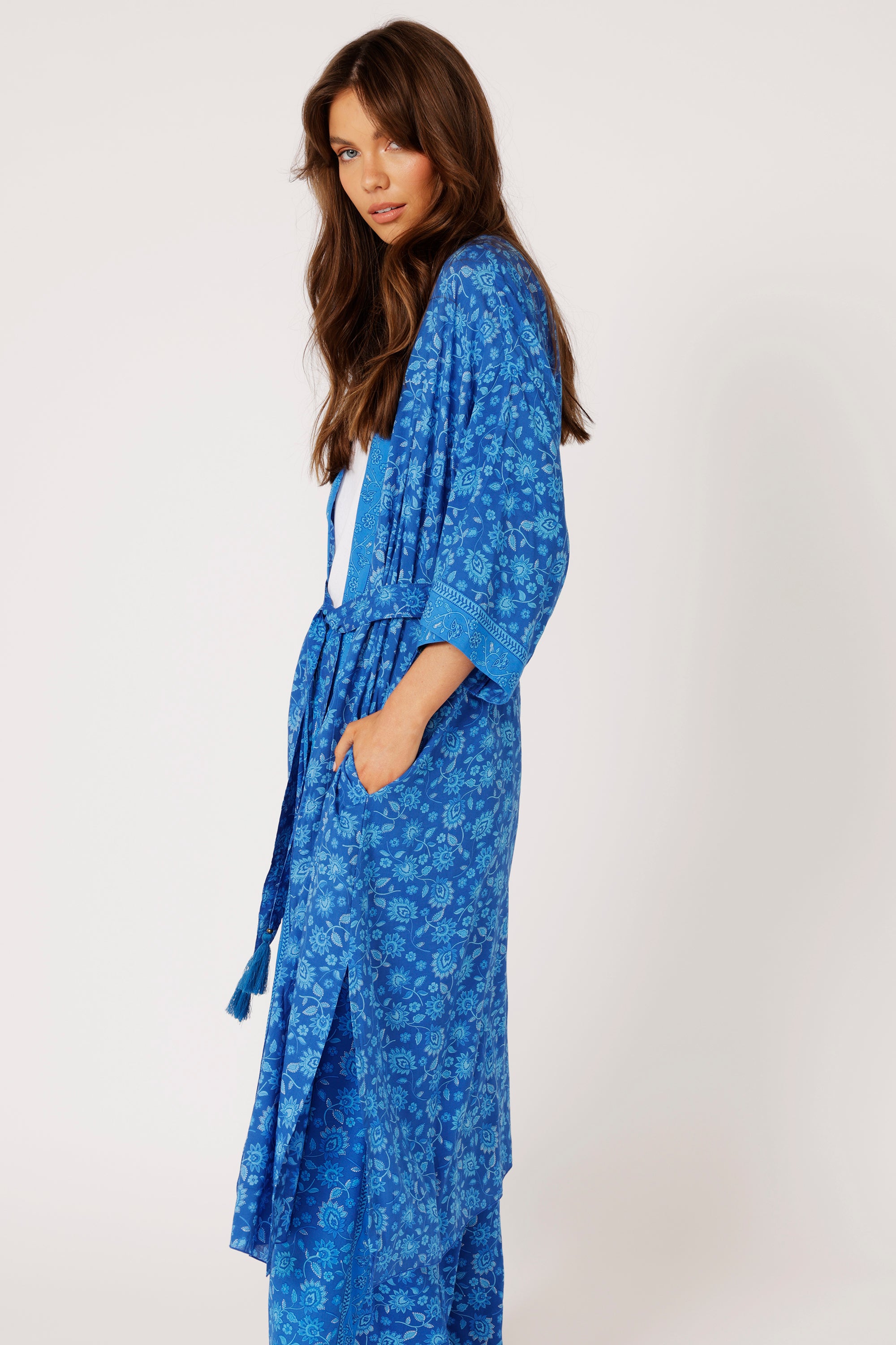 Kimono MIDI | Blue Hawaii - Saffron Road