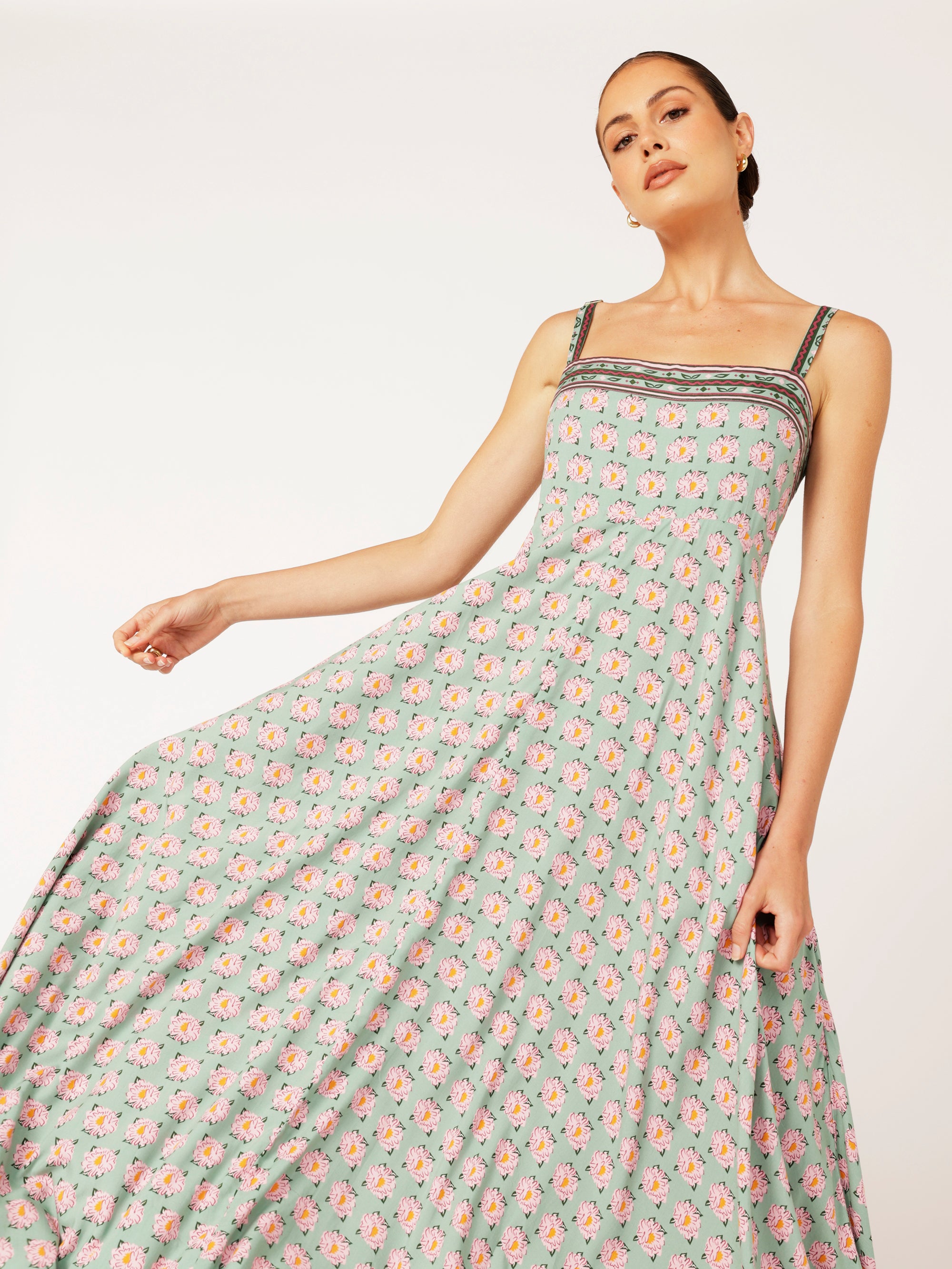 Positano Dress | Sage Peony - Saffron Road