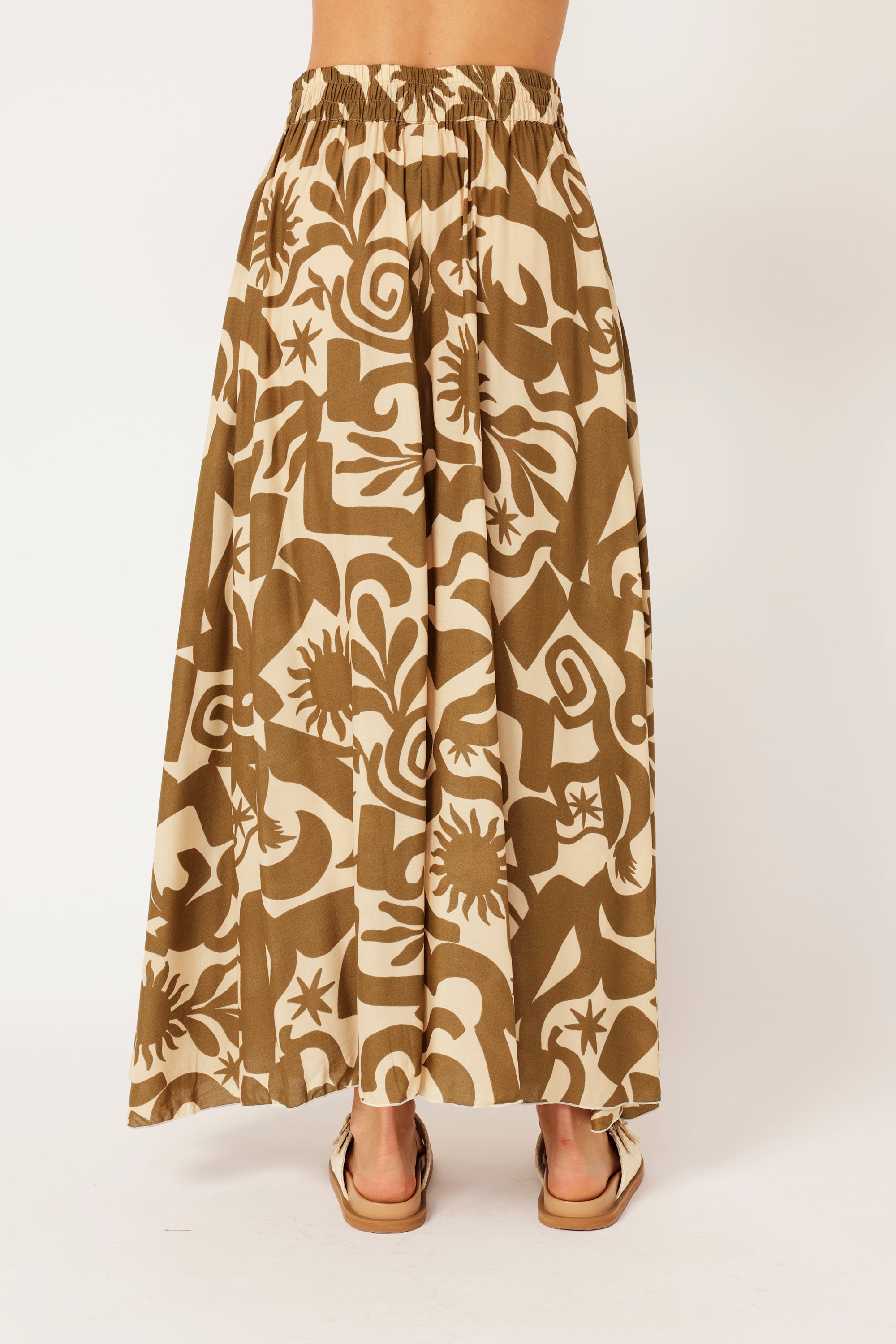 Circle Skirt | Soleil Khaki - Saffron Road