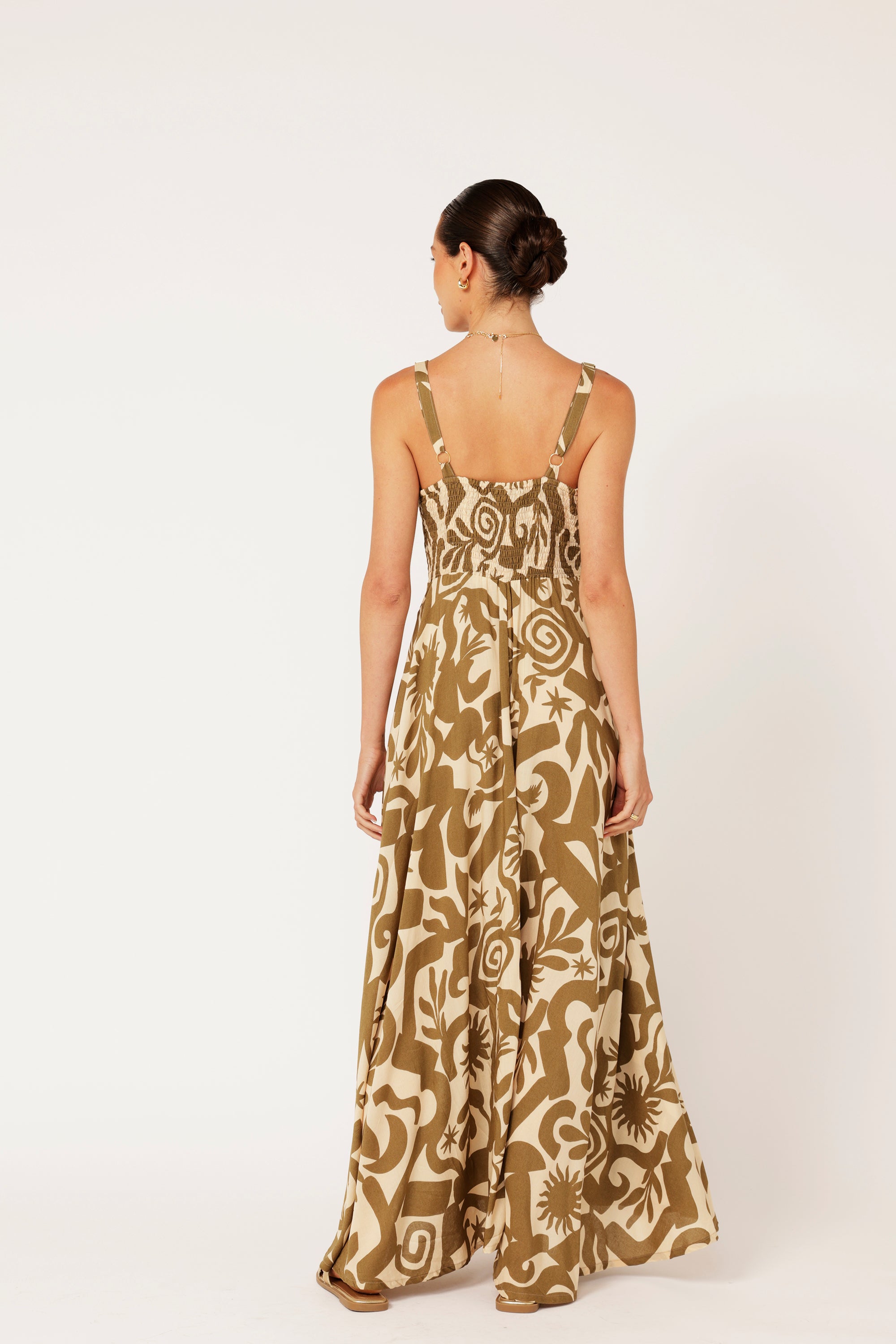 Positano Dress | Soleil Khaki - Saffron Road