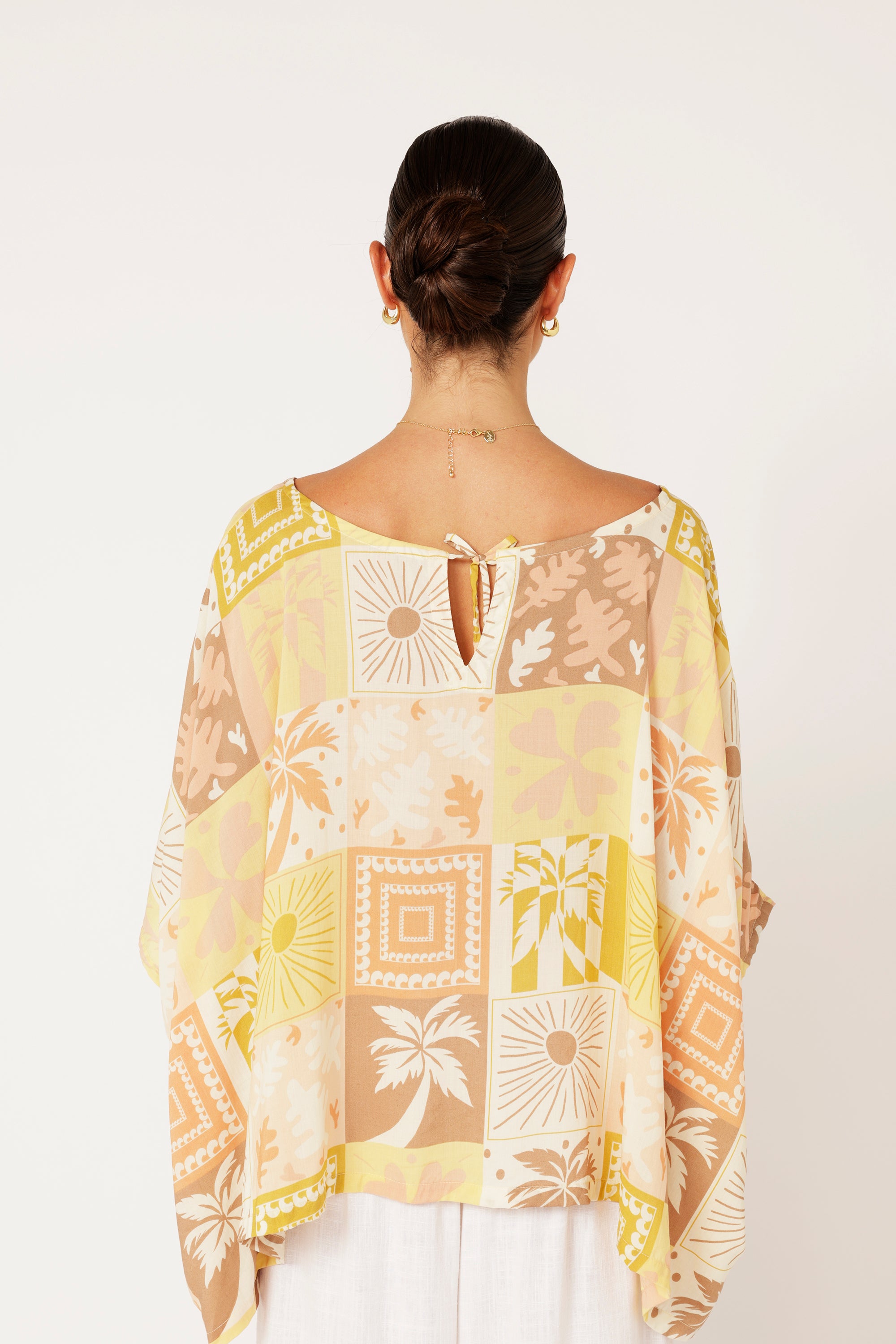 The Nat Top (Cropped) | Sunset Palm - Saffron Road