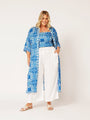Shirt Dress | Amalfi Blue - Saffron Road