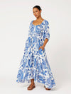 Stella Dress | Blue Paisley