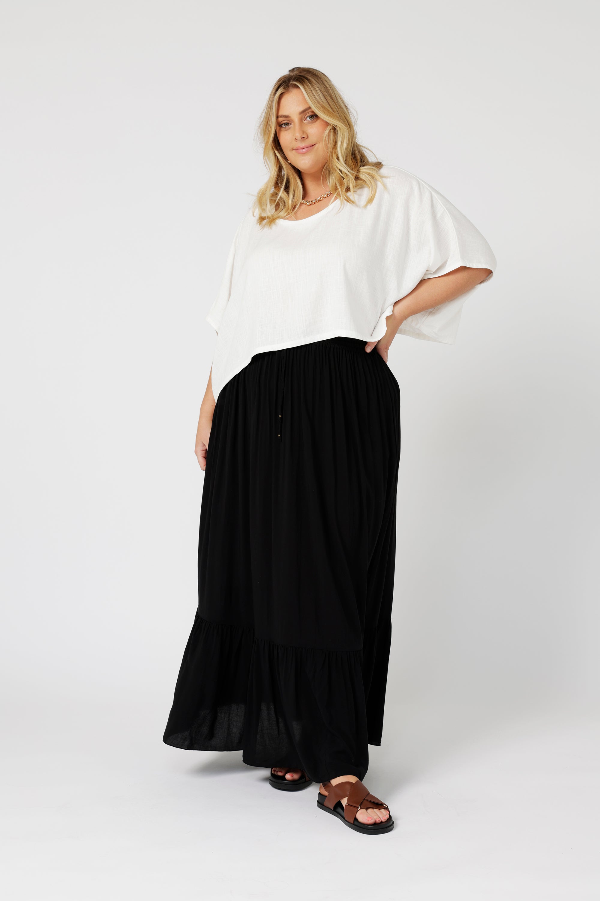 Eden Skirt | Black - Saffron Road