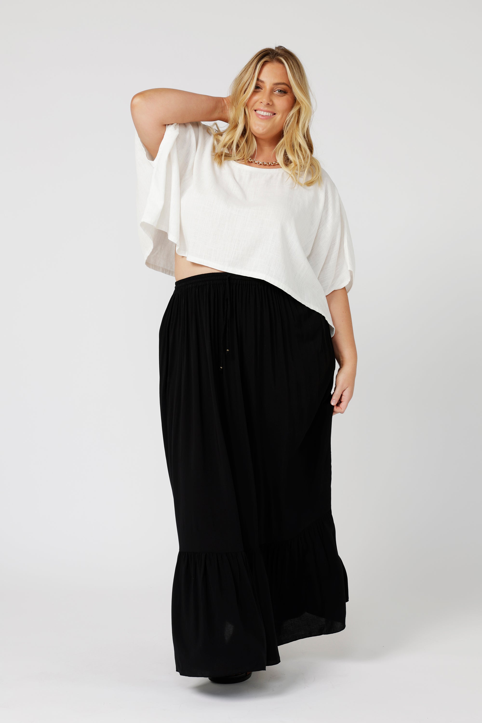 Eden Skirt | Black - Saffron Road