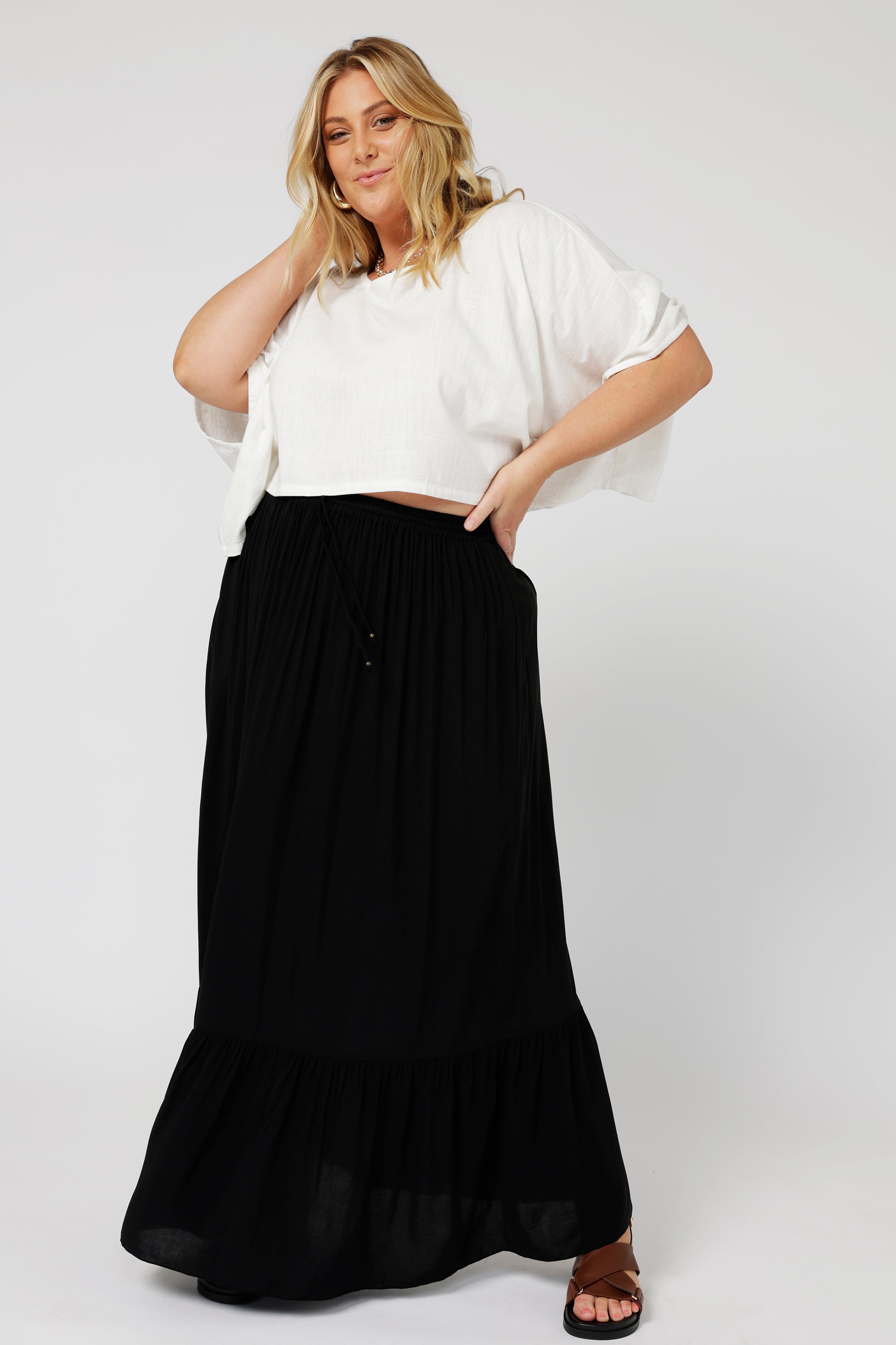 Eden Skirt | Black - Saffron Road