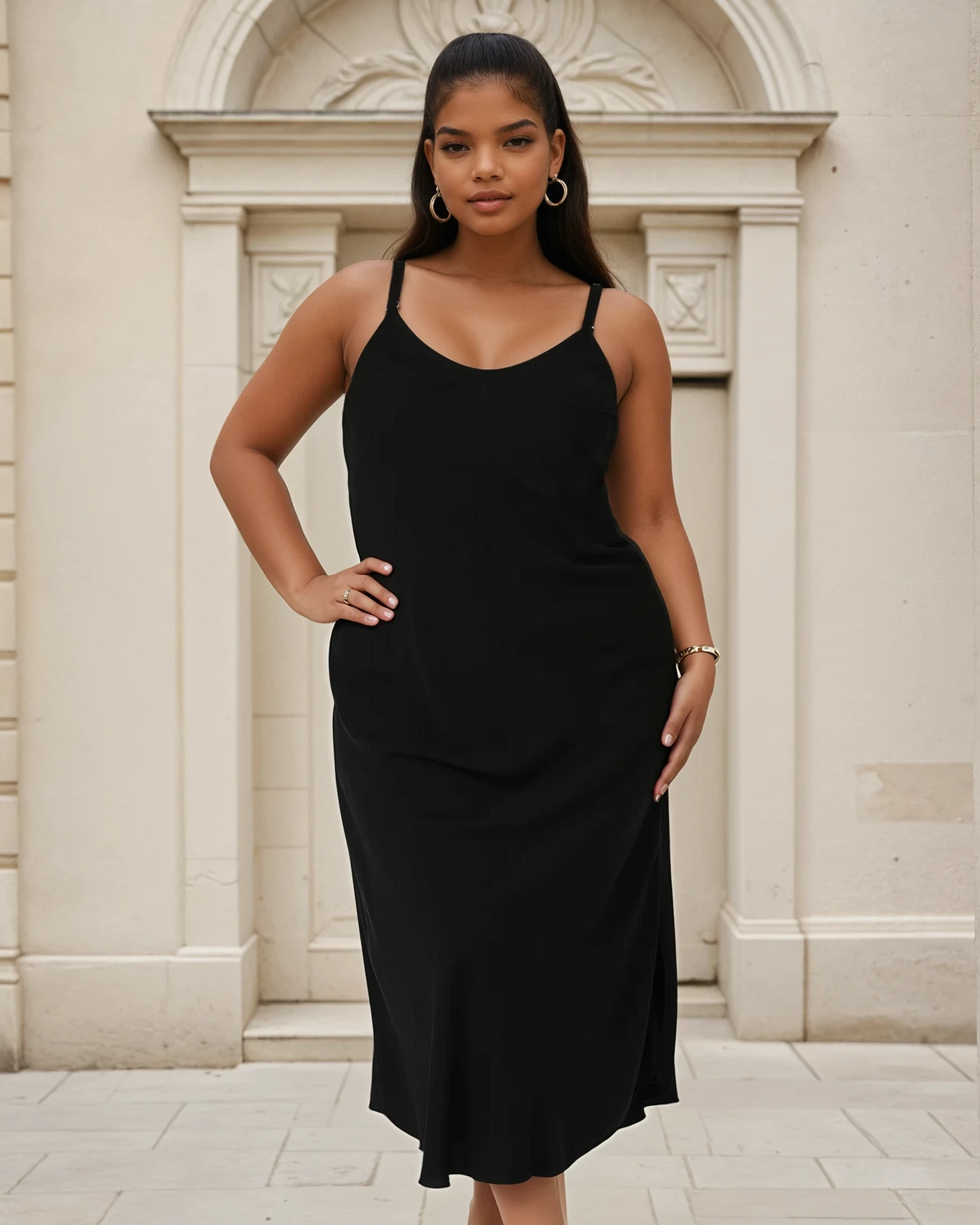 Slip Dress MAXI | Bias Cut | Black - Saffron Road