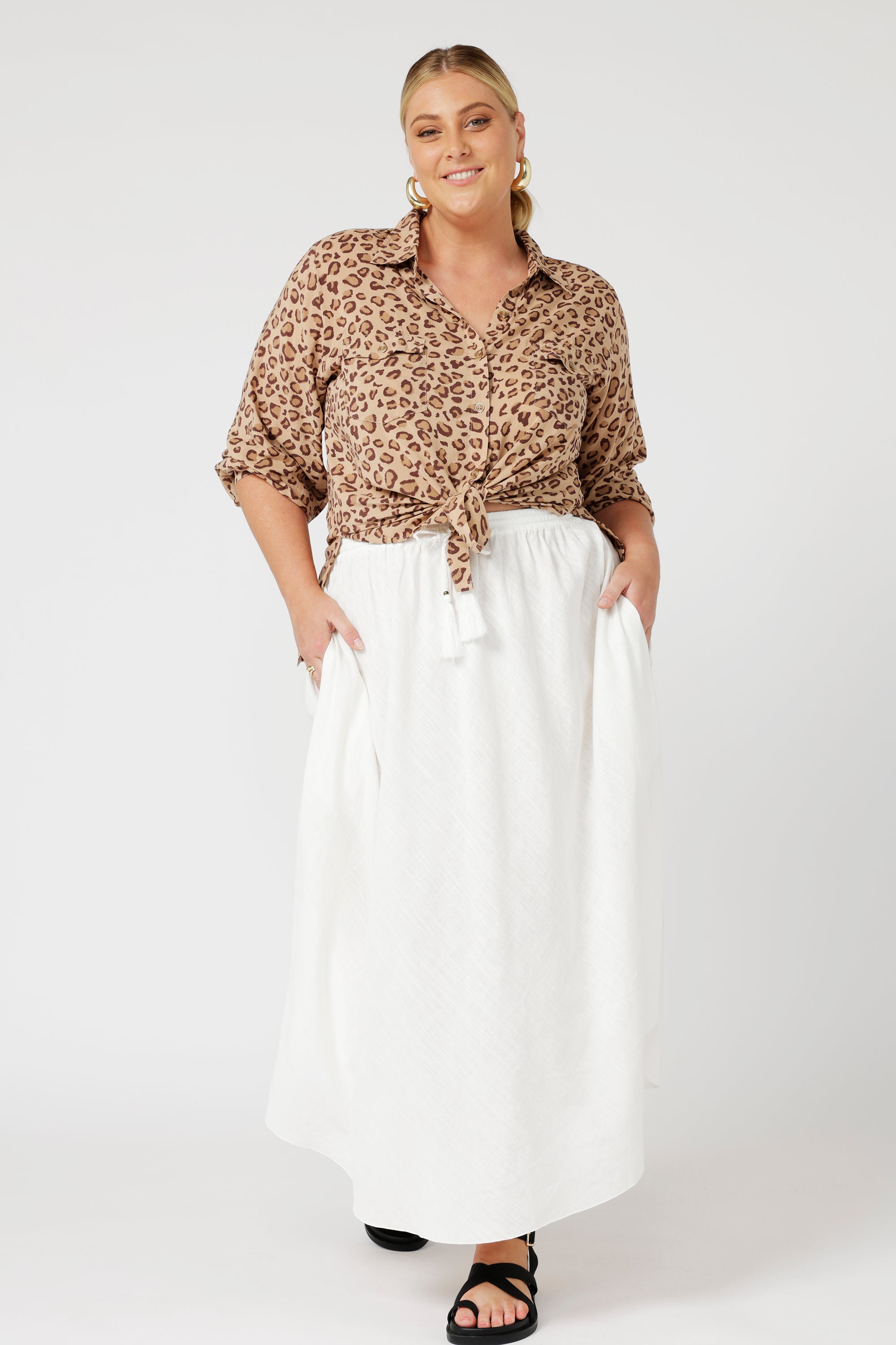 Daisy Shirt | Leopard - Saffron Road