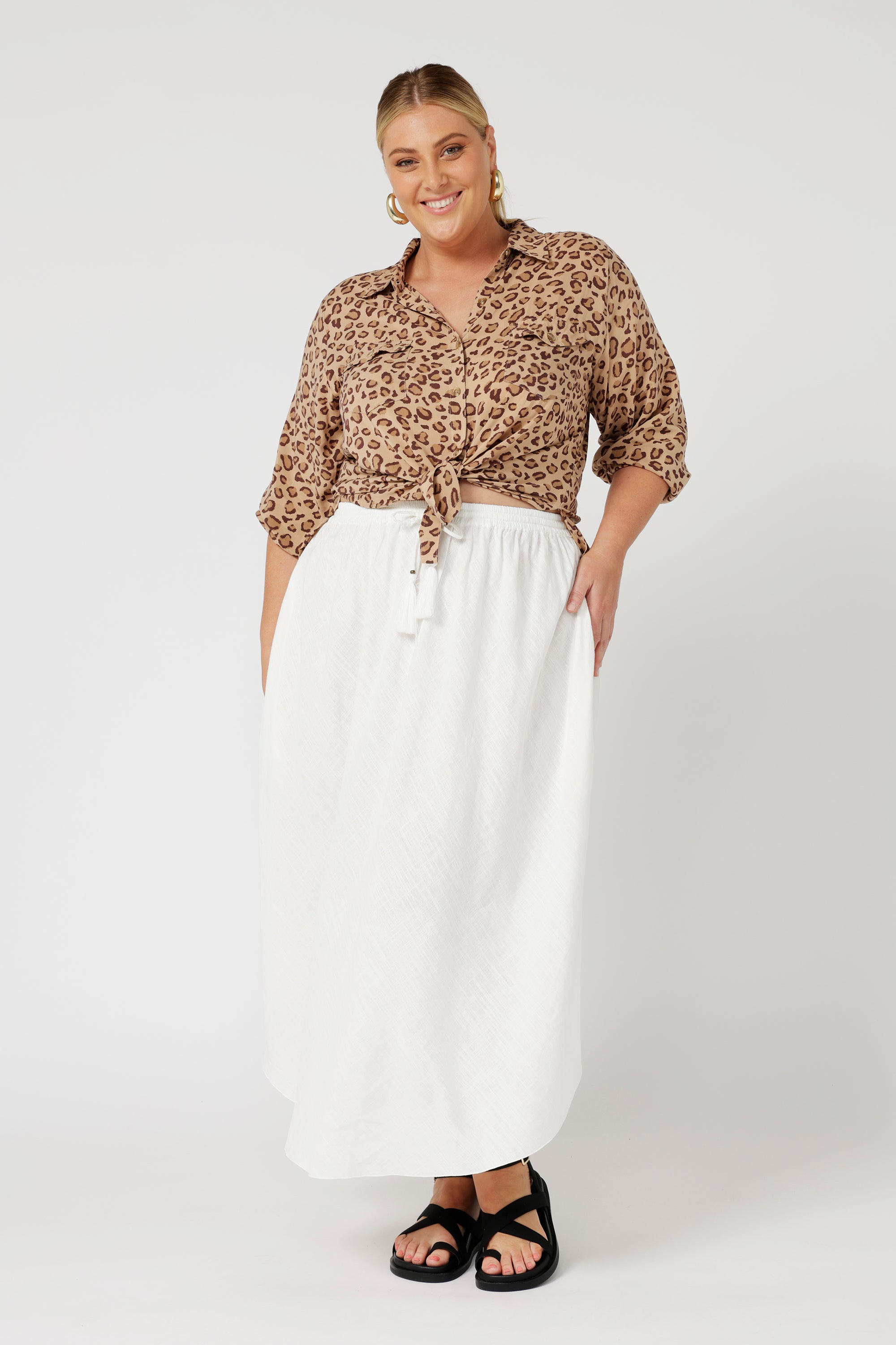 Daisy Shirt | Leopard - Saffron Road