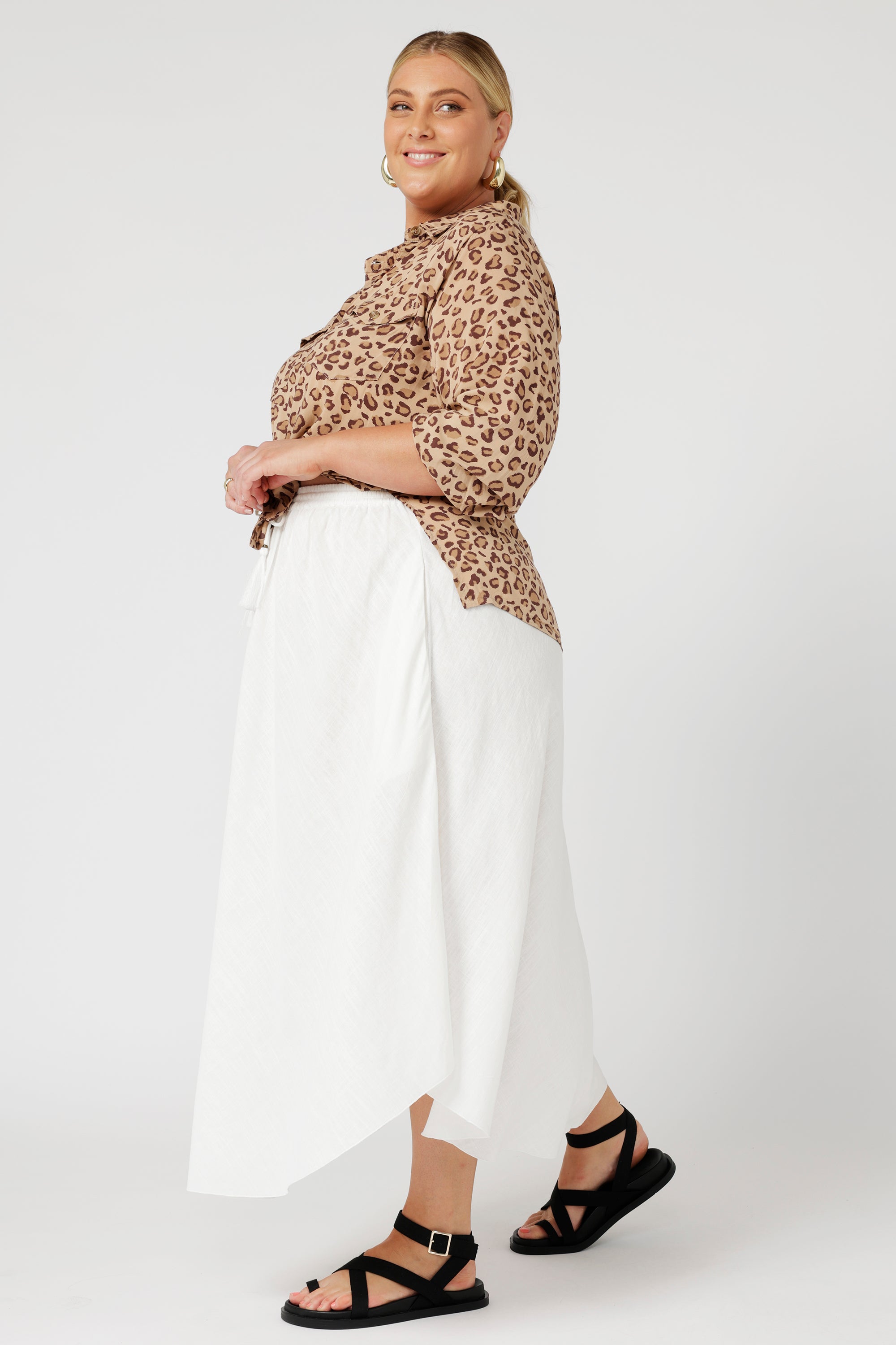 Daisy Shirt | Leopard - Saffron Road