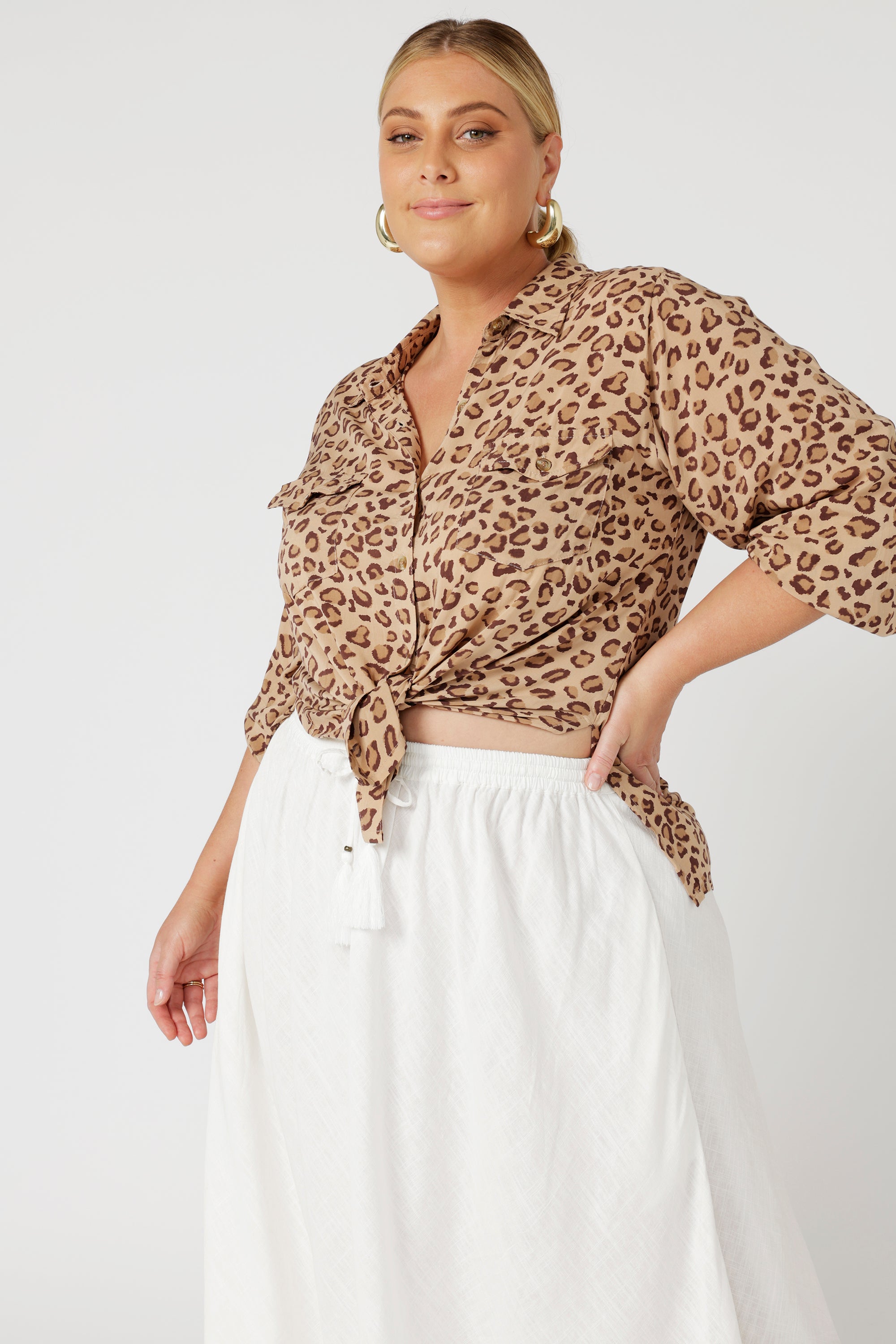 Daisy Shirt | Leopard - Saffron Road