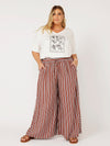 Palazzo Pant | Cocoa Stripe