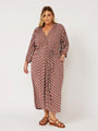 Take Me Away Dress | Cocoa Stripe - Saffron Road