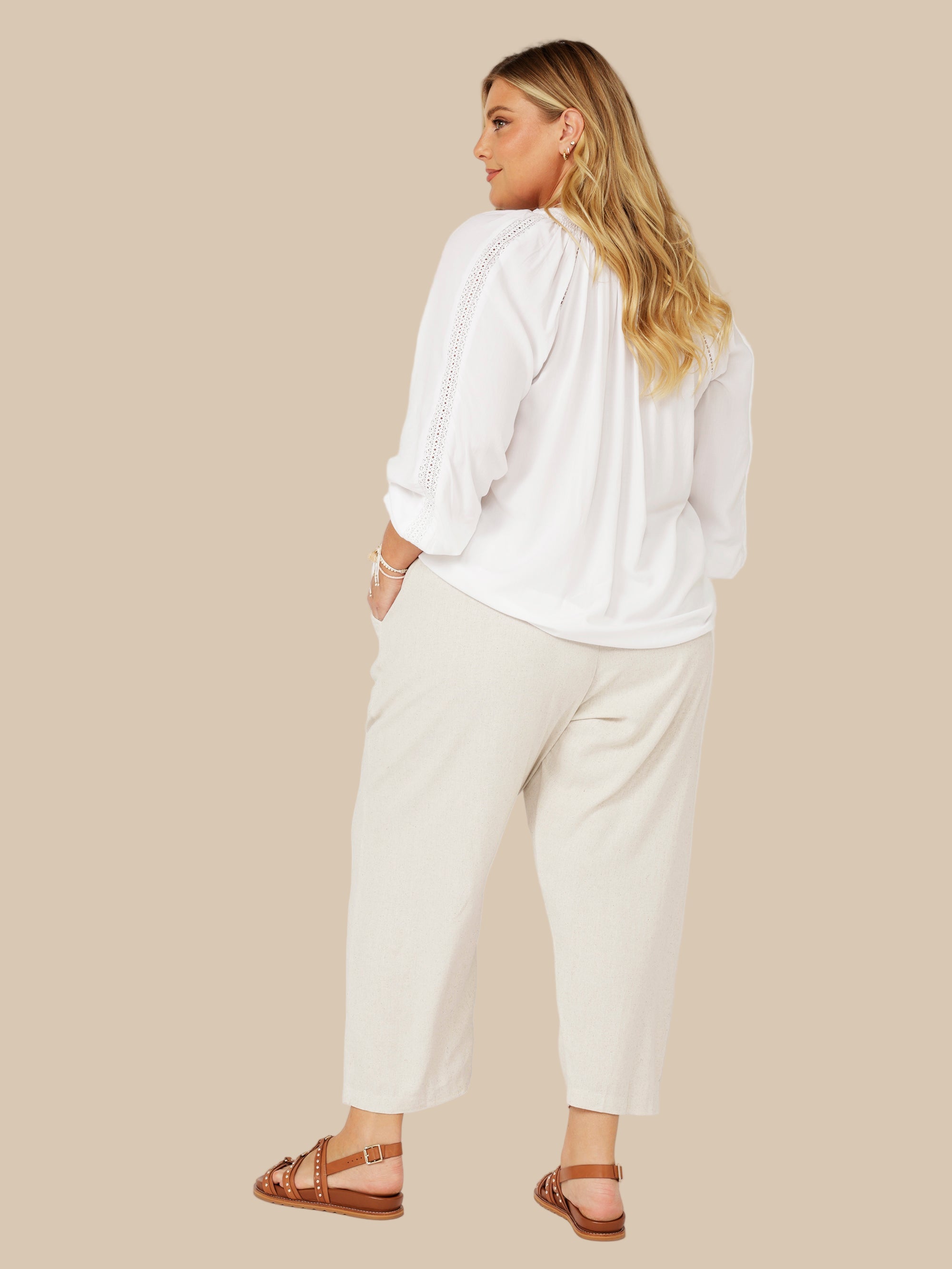 Phoebe Blouse | White - Saffron Road