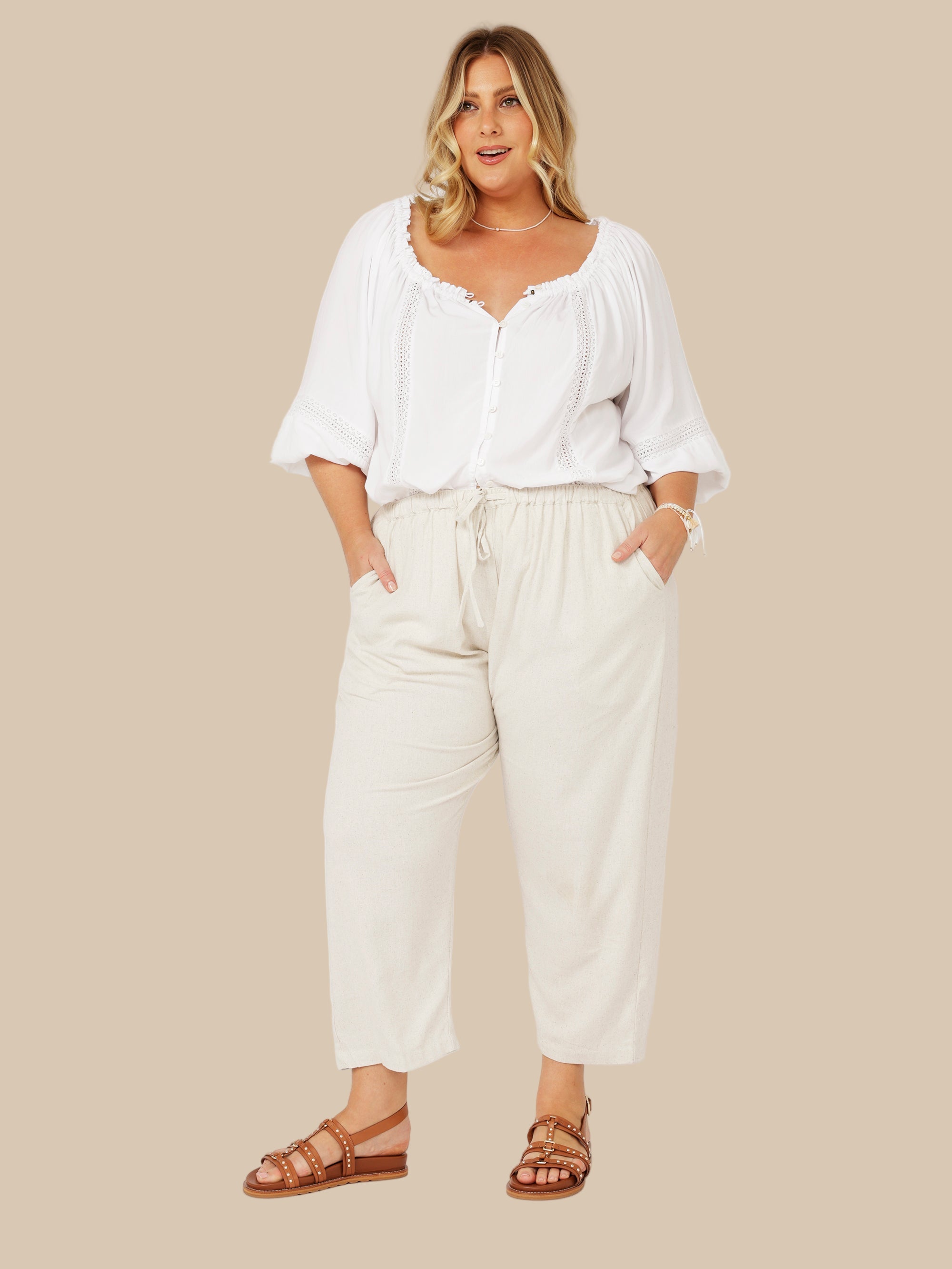 Paris Night Top | White - Saffron Road