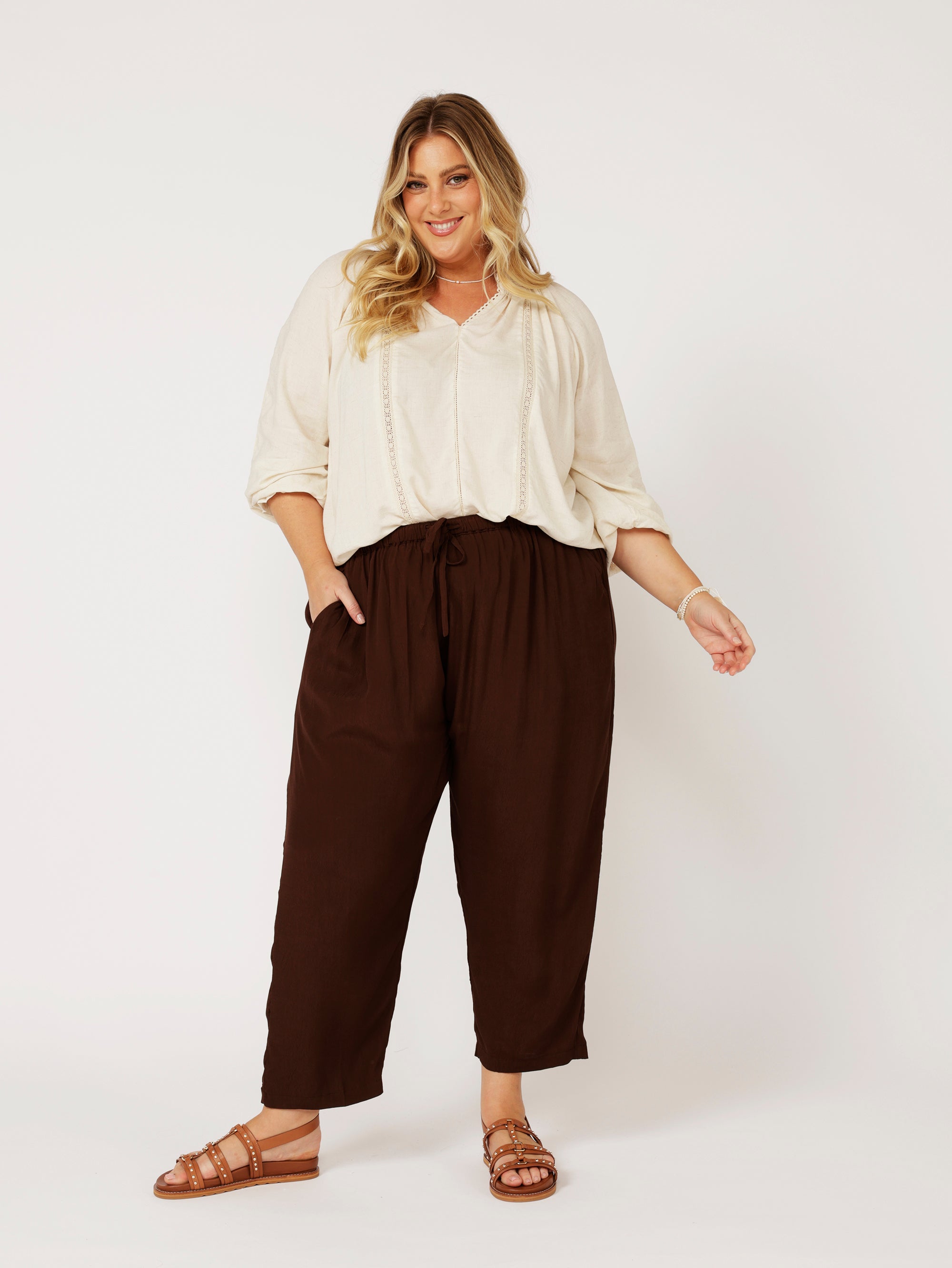 Phoebe Blouse | Natural - Saffron Road
