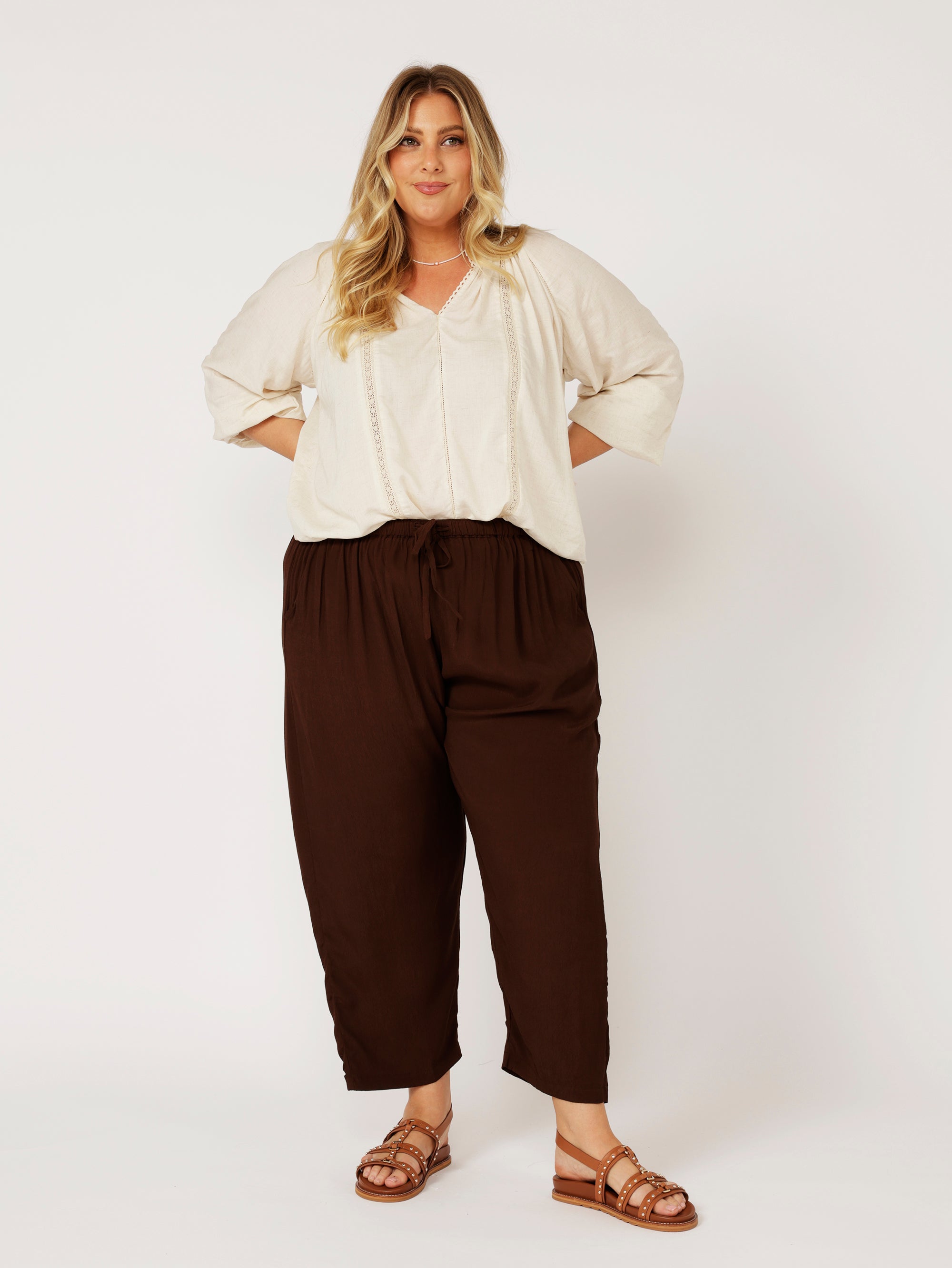 Phoebe Blouse | Natural - Saffron Road