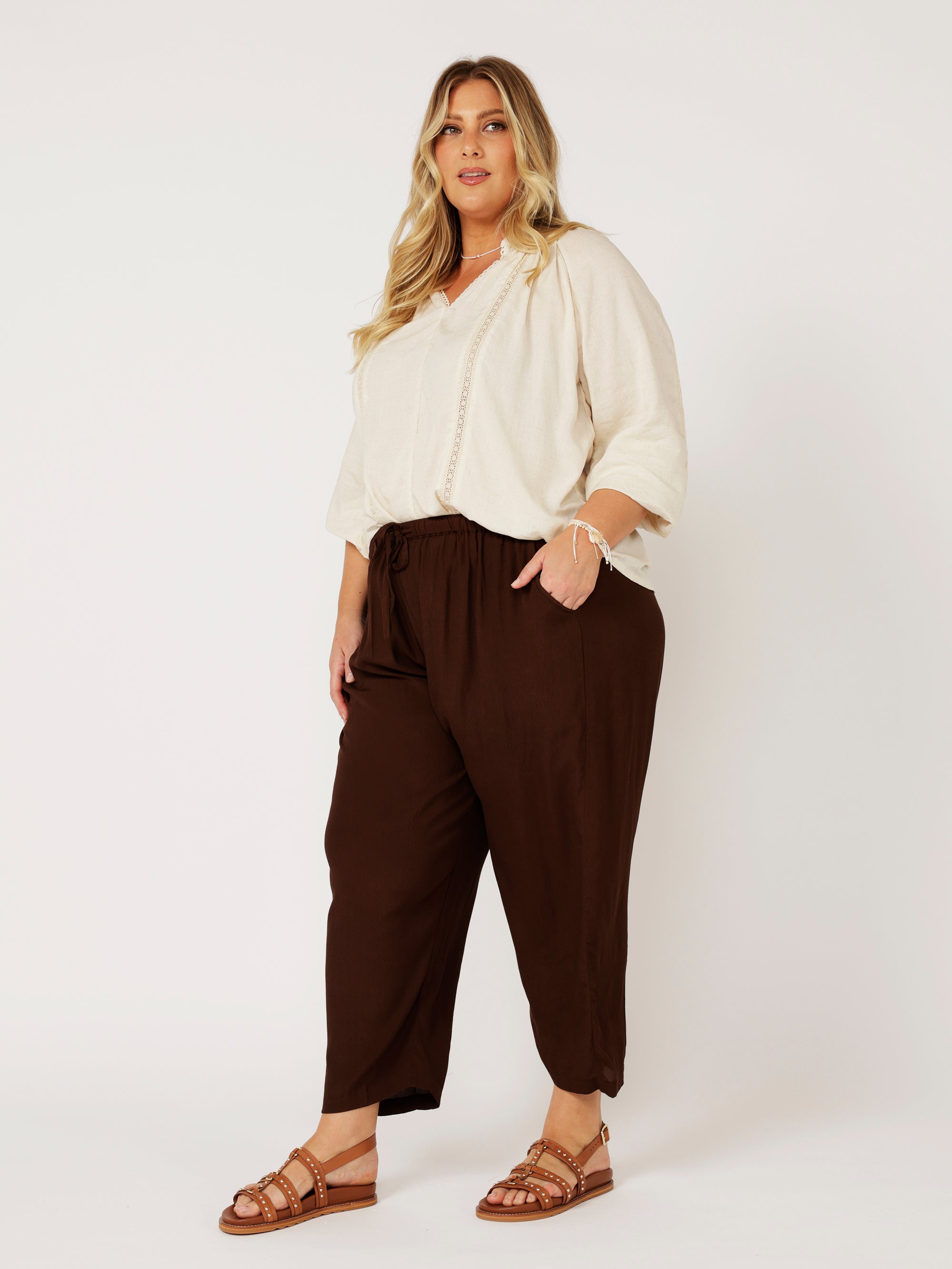 Phoebe Blouse | Natural - Saffron Road