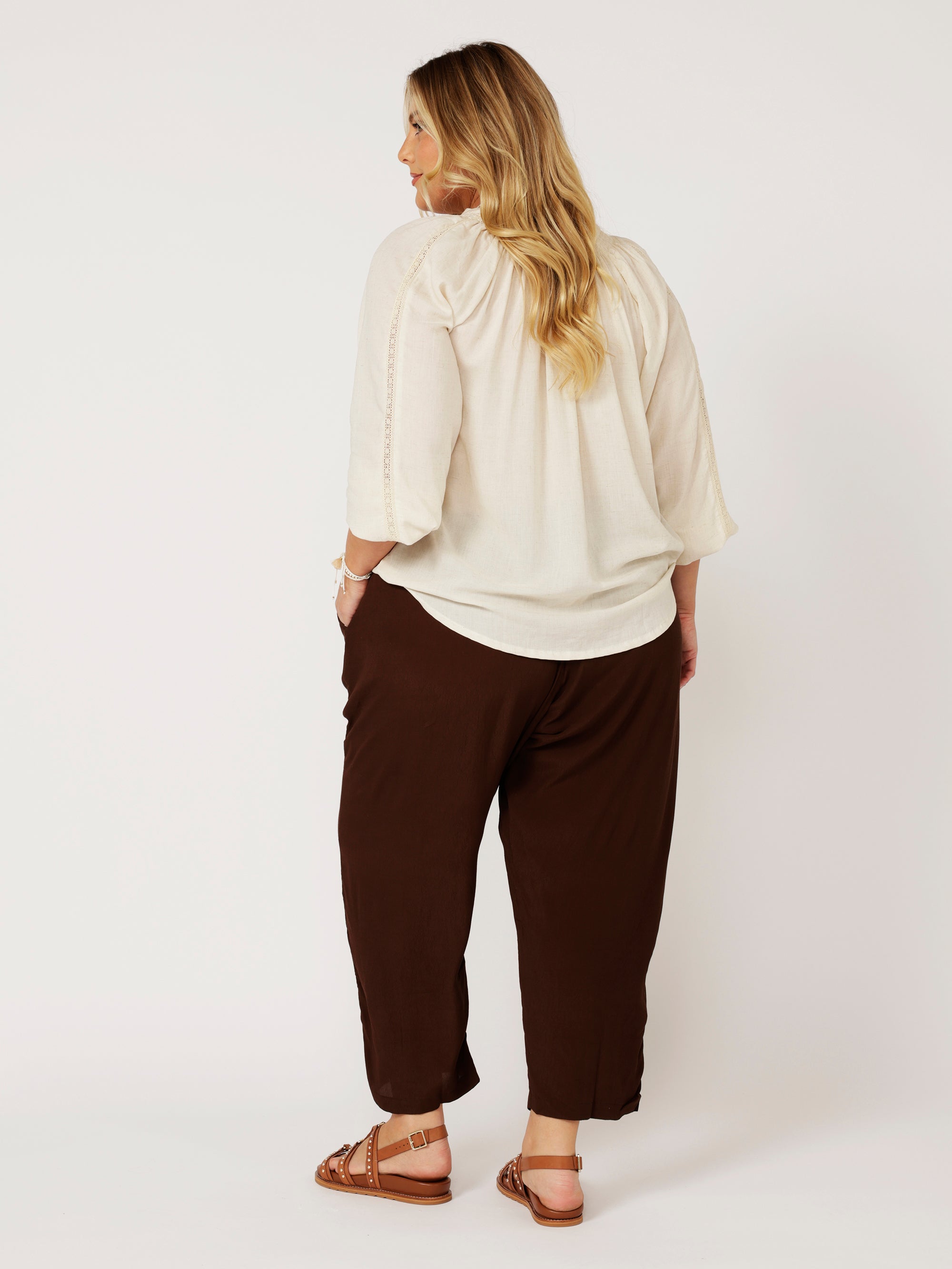 Phoebe Blouse | Natural - Saffron Road