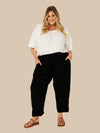 Slouch Pant | Black Fujet