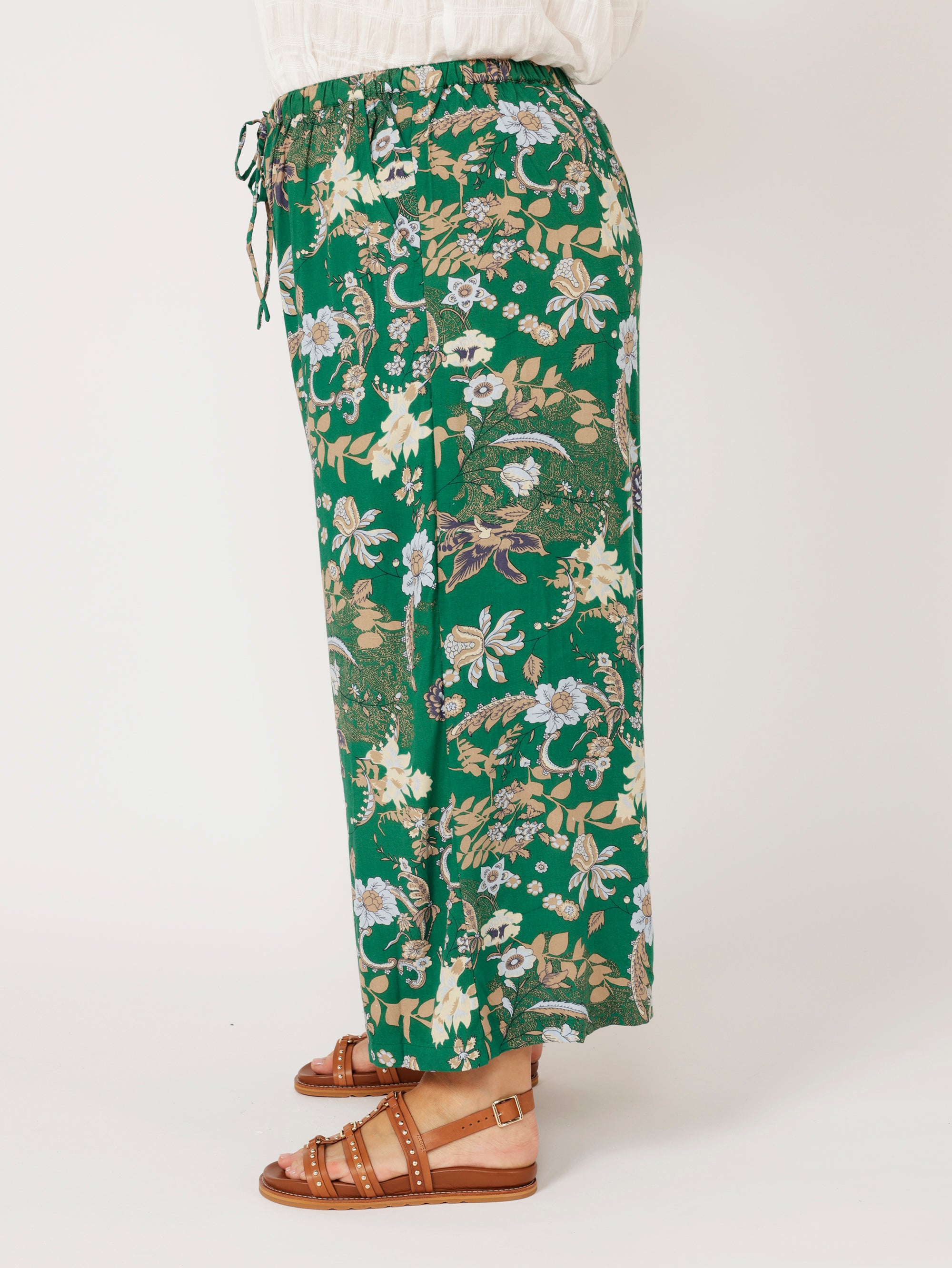 Island Pant | Midnight Garden Green - Saffron Road