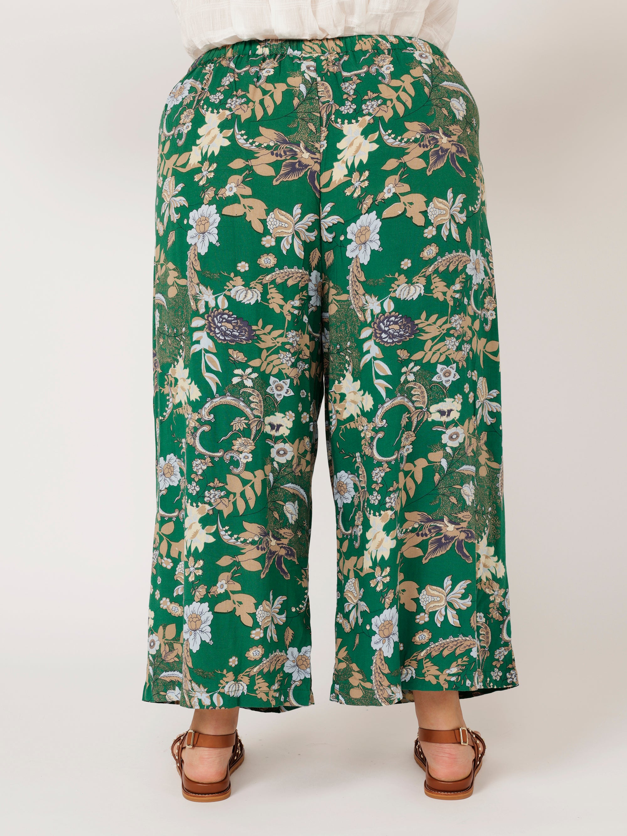 Island Pant | Midnight Garden Green - Saffron Road