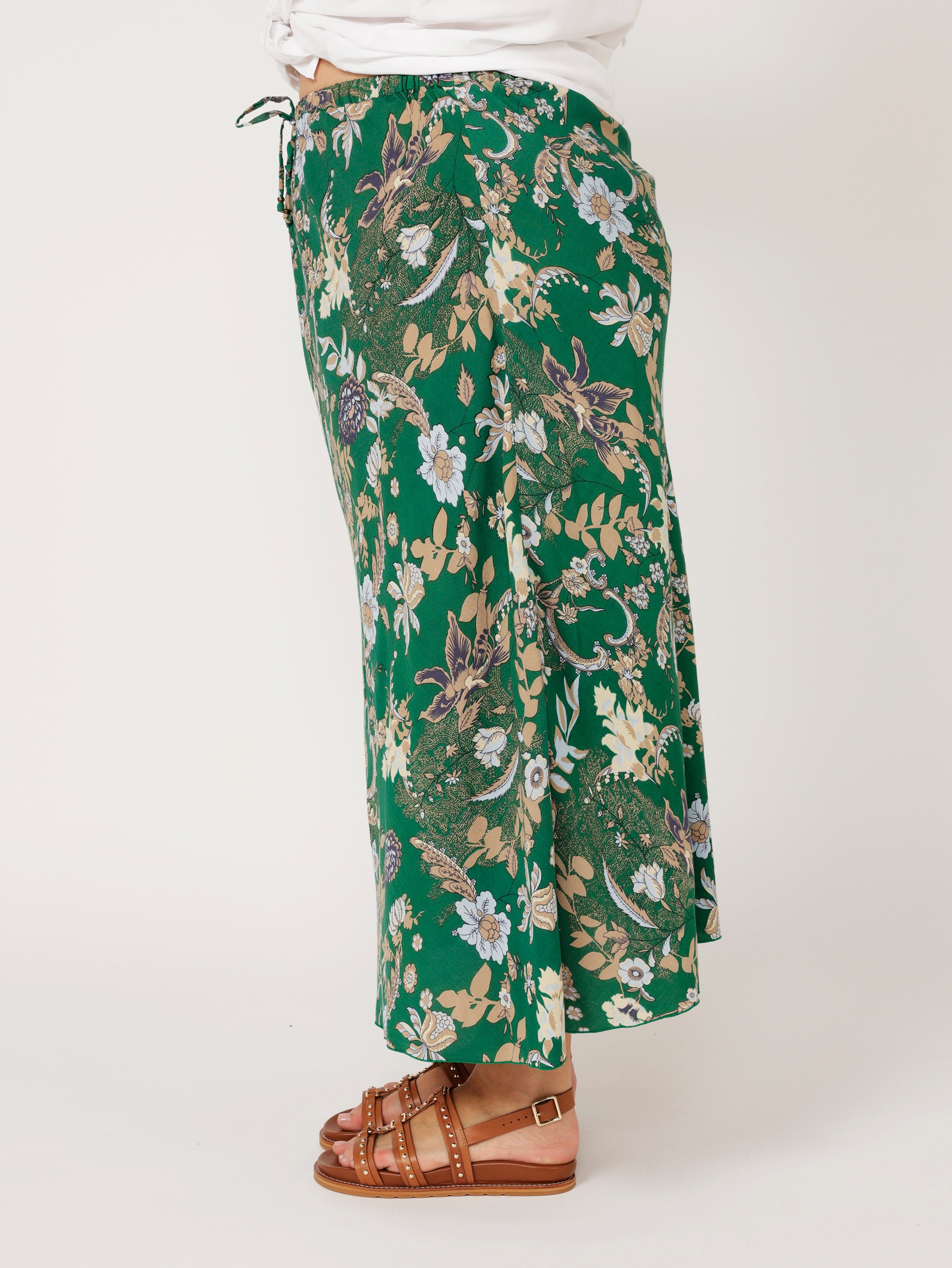 Violet Skirt | Midnight Garden Green - Saffron Road