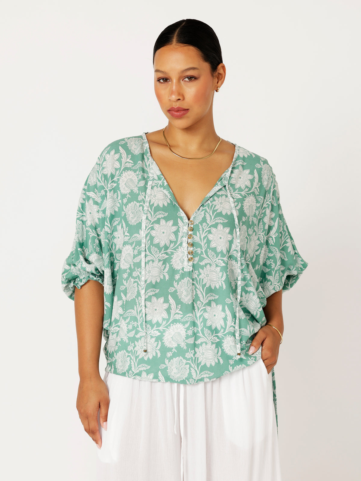 Euro Top | Sage Indian Flower - Saffron Road