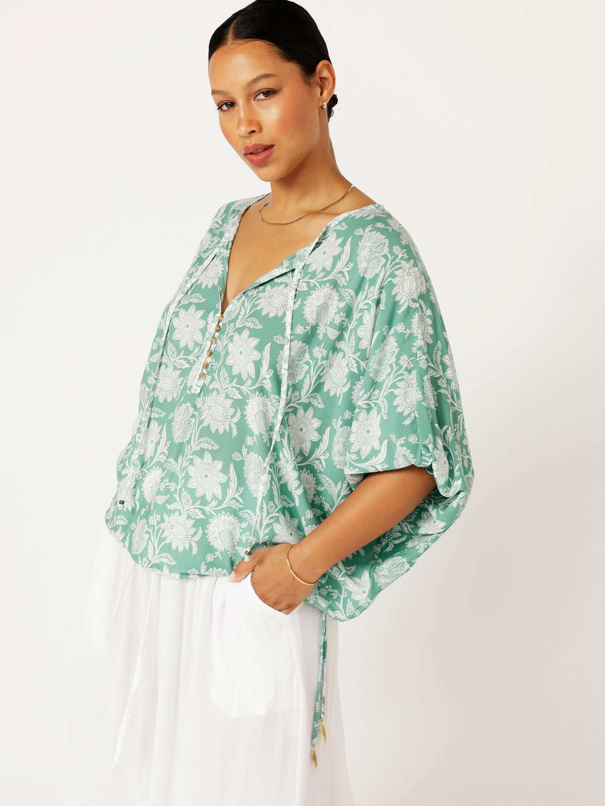 Euro Top | Sage Indian Flower - Saffron Road