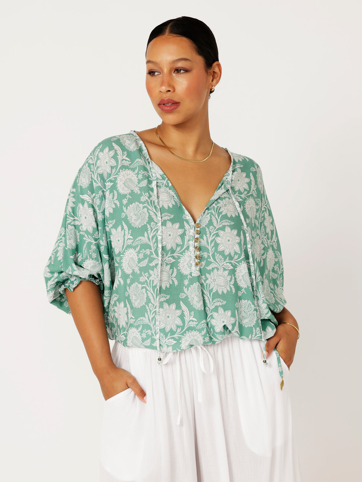 Euro Top | Sage Indian Flower - Saffron Road