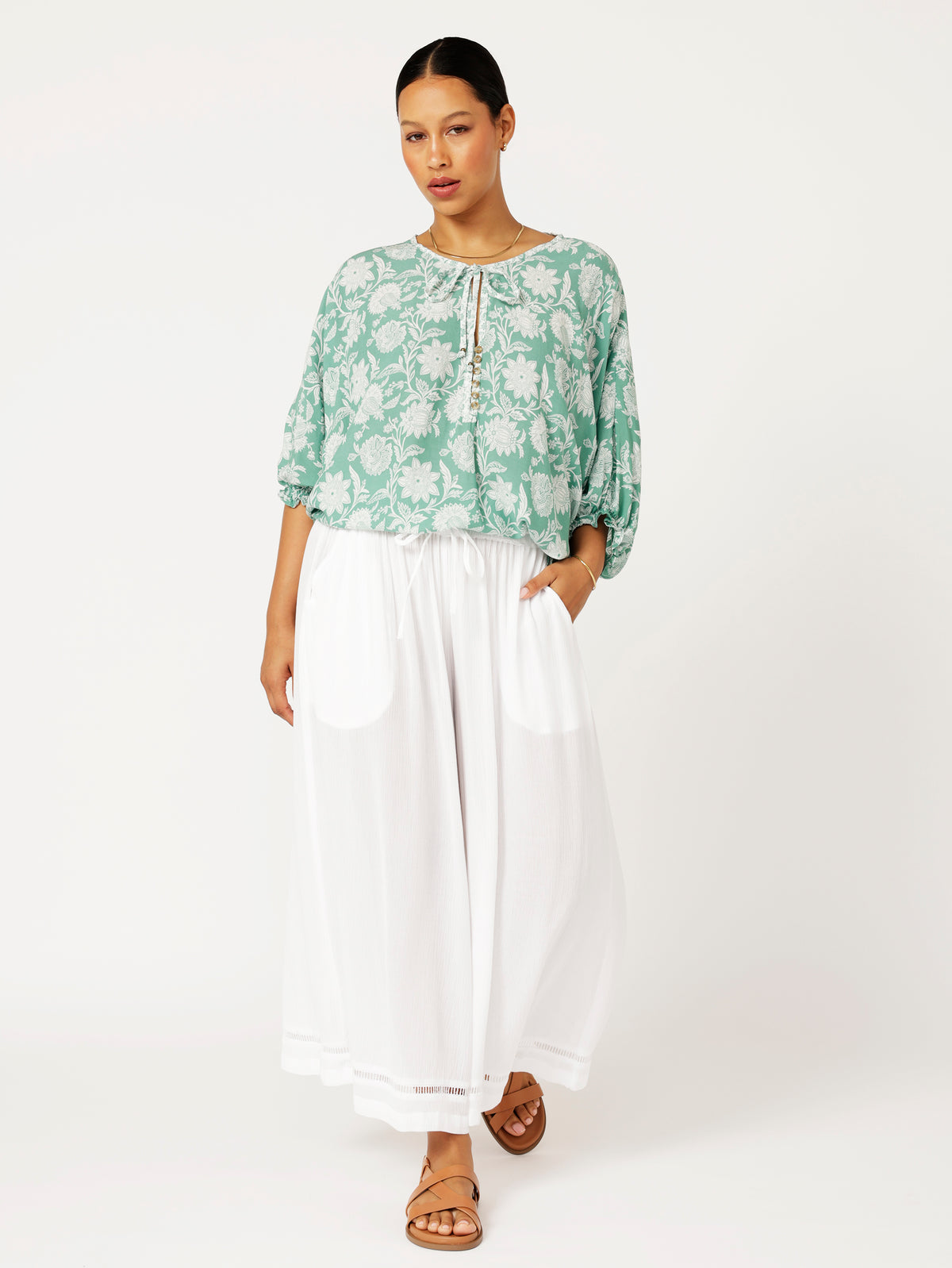 Euro Top | Sage Indian Flower - Saffron Road